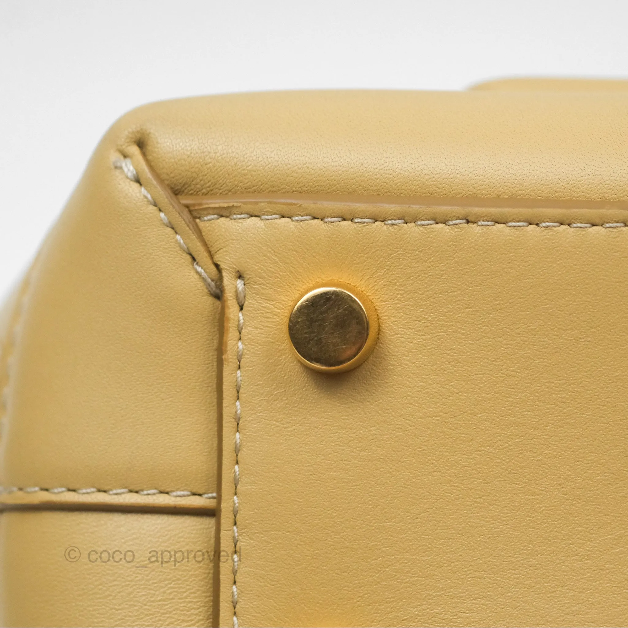 Bottega Veneta Arco Mini Intrecciato Textured-leather Tote Yellow