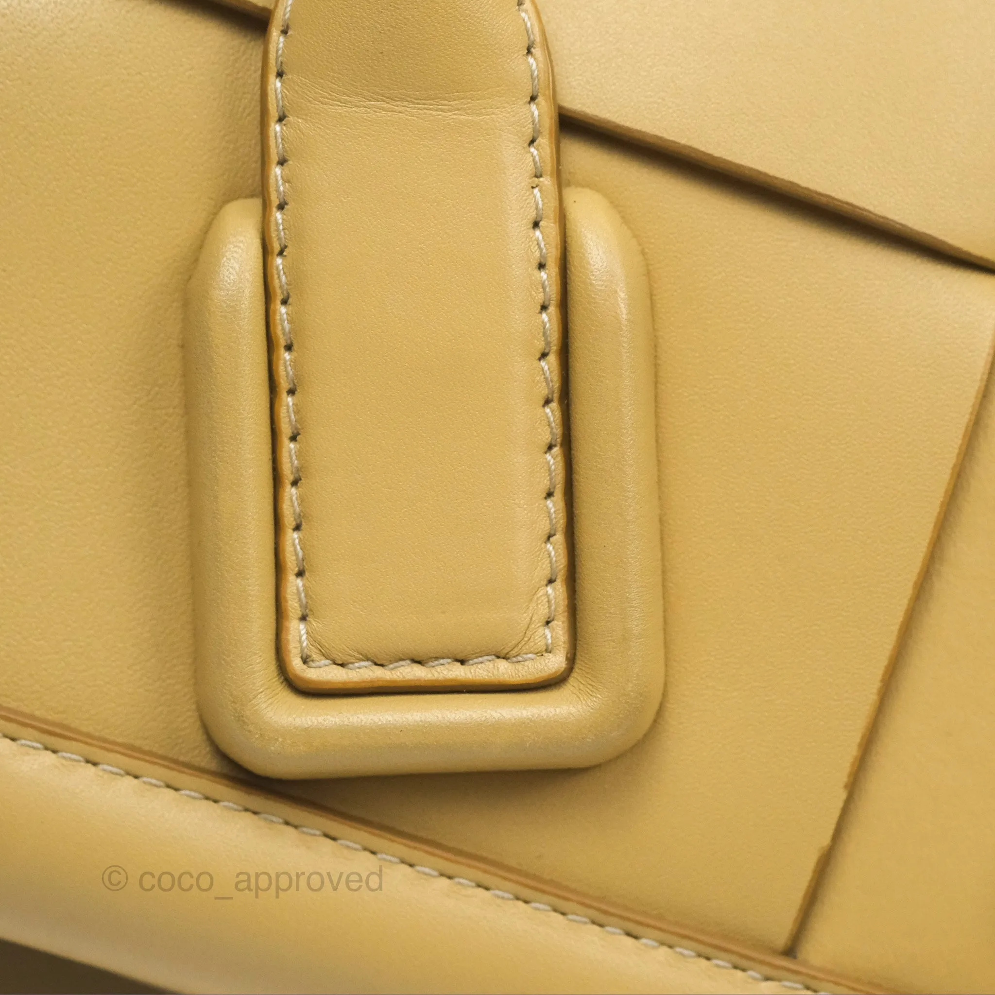 Bottega Veneta Arco Mini Intrecciato Textured-leather Tote Yellow