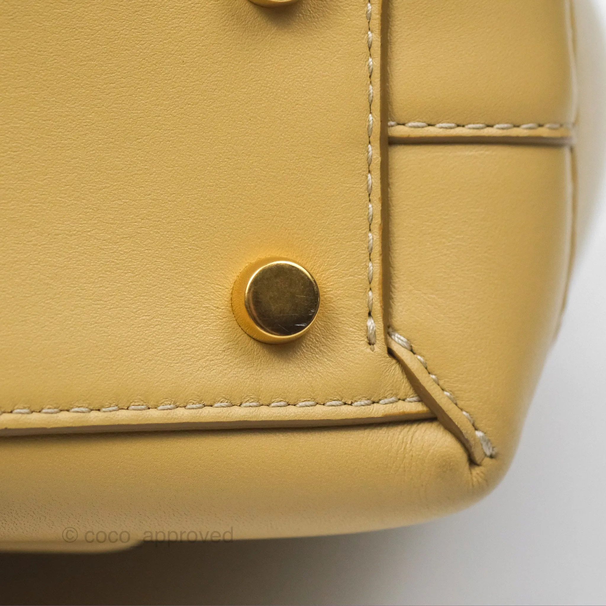 Bottega Veneta Arco Mini Intrecciato Textured-leather Tote Yellow