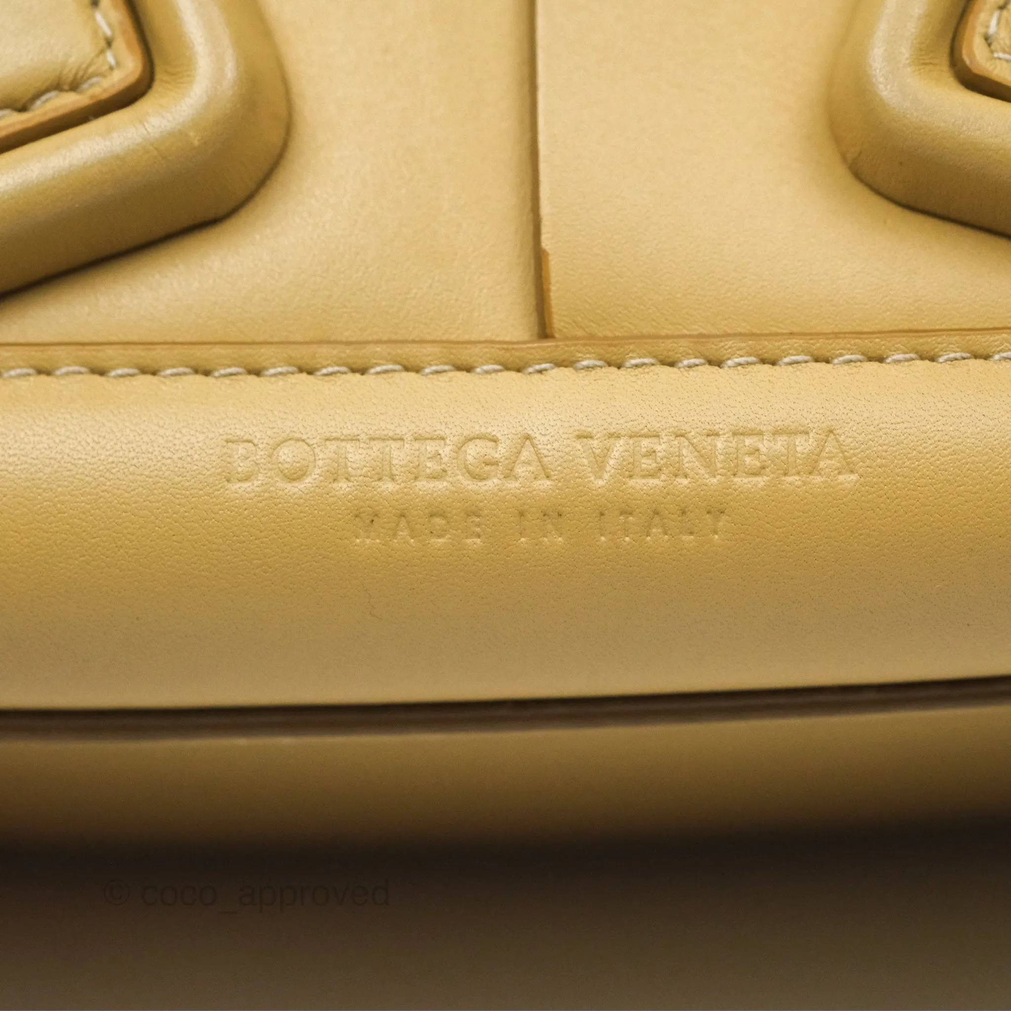 Bottega Veneta Arco Mini Intrecciato Textured-leather Tote Yellow