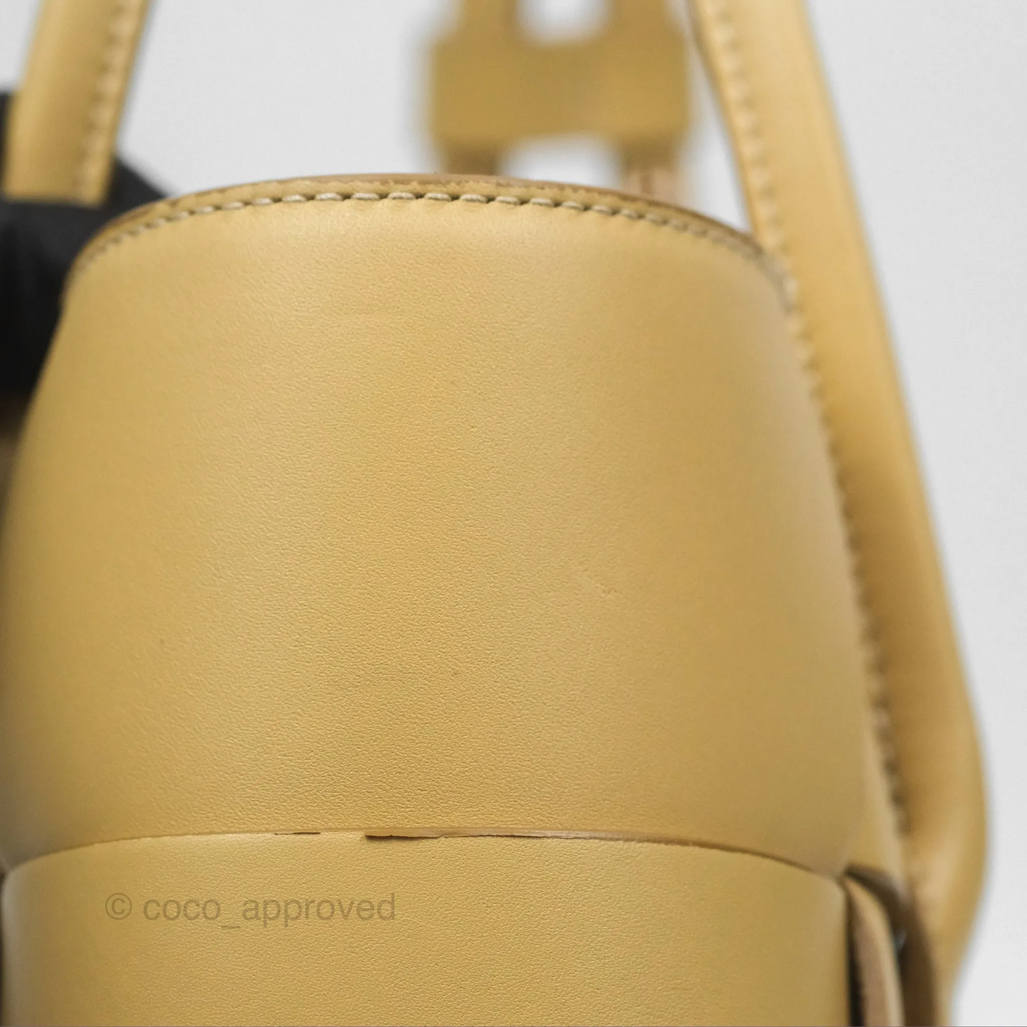 Bottega Veneta Arco Mini Intrecciato Textured-leather Tote Yellow