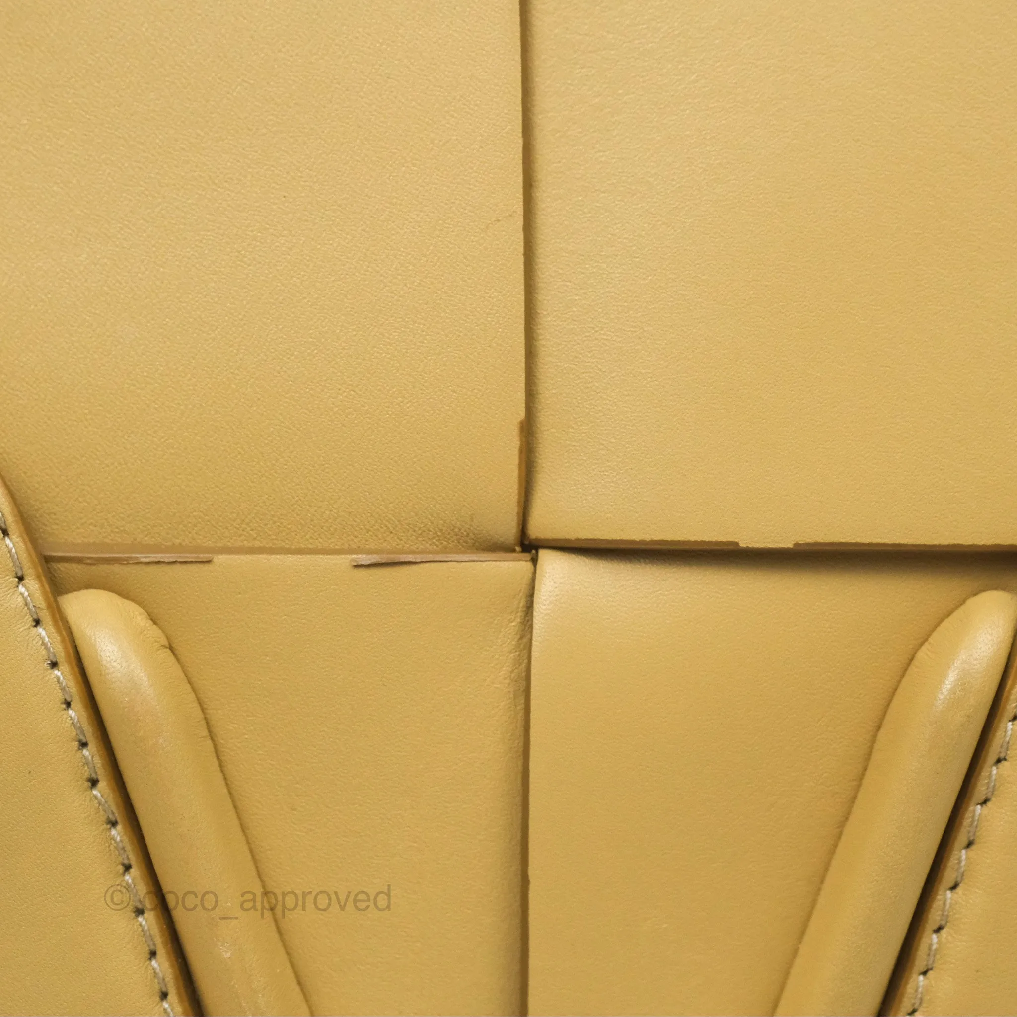 Bottega Veneta Arco Mini Intrecciato Textured-leather Tote Yellow