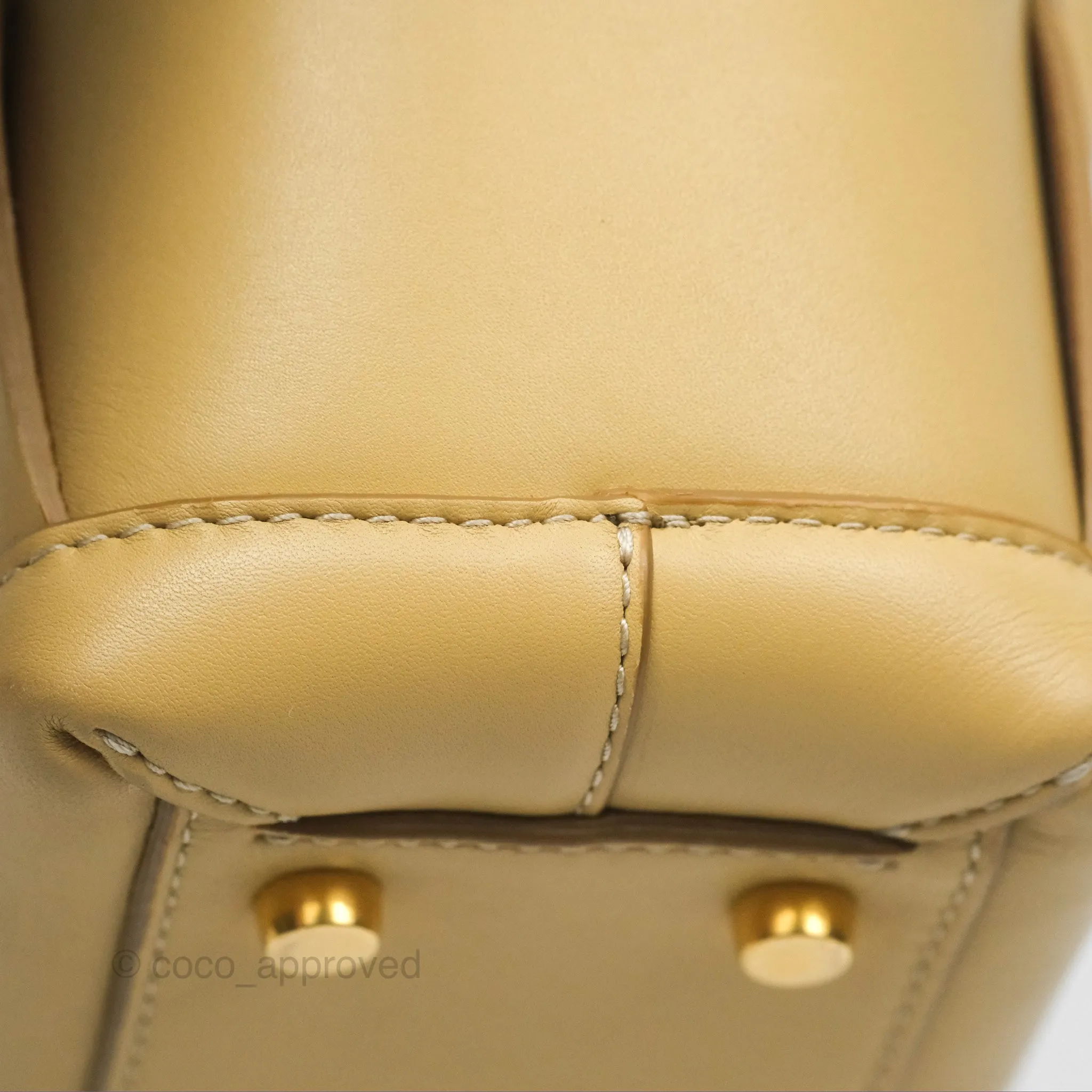 Bottega Veneta Arco Mini Intrecciato Textured-leather Tote Yellow