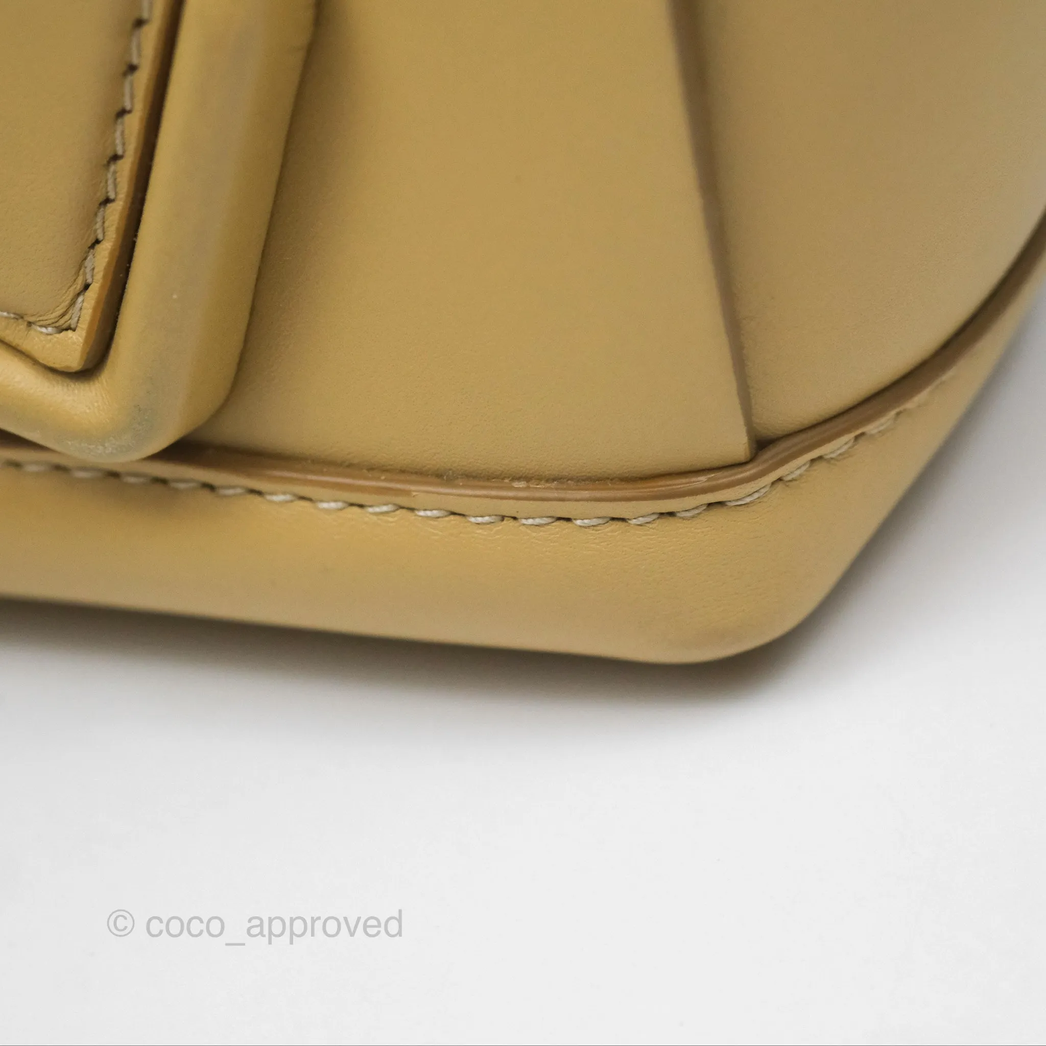 Bottega Veneta Arco Mini Intrecciato Textured-leather Tote Yellow