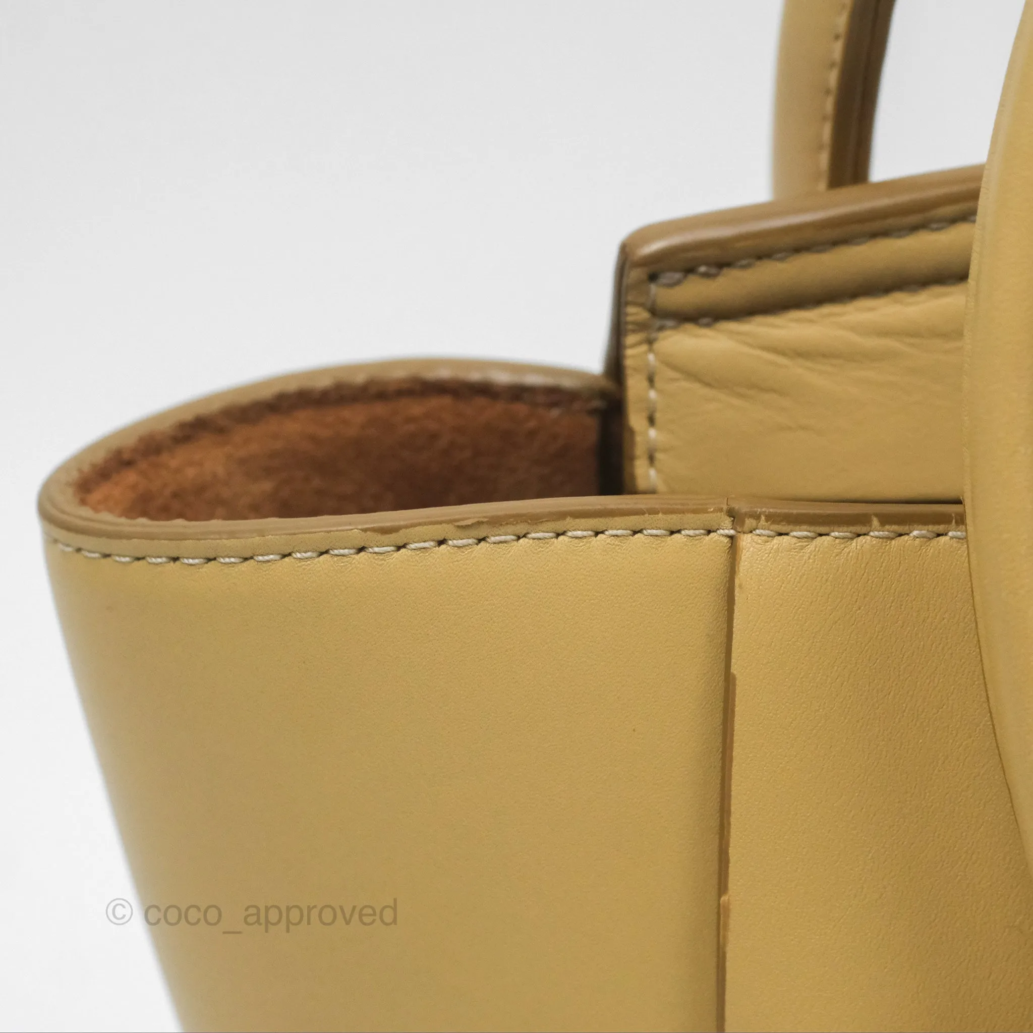 Bottega Veneta Arco Mini Intrecciato Textured-leather Tote Yellow