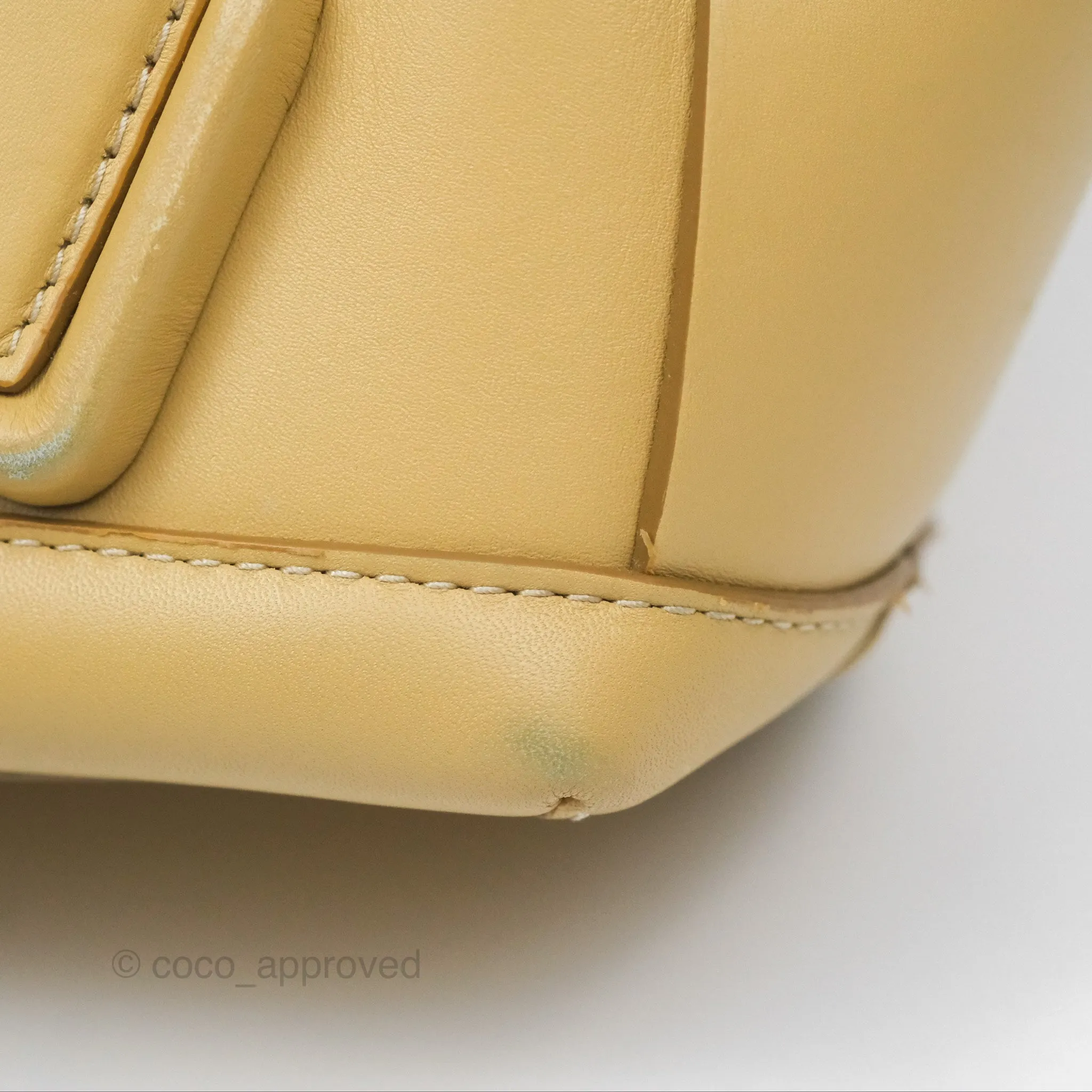 Bottega Veneta Arco Mini Intrecciato Textured-leather Tote Yellow
