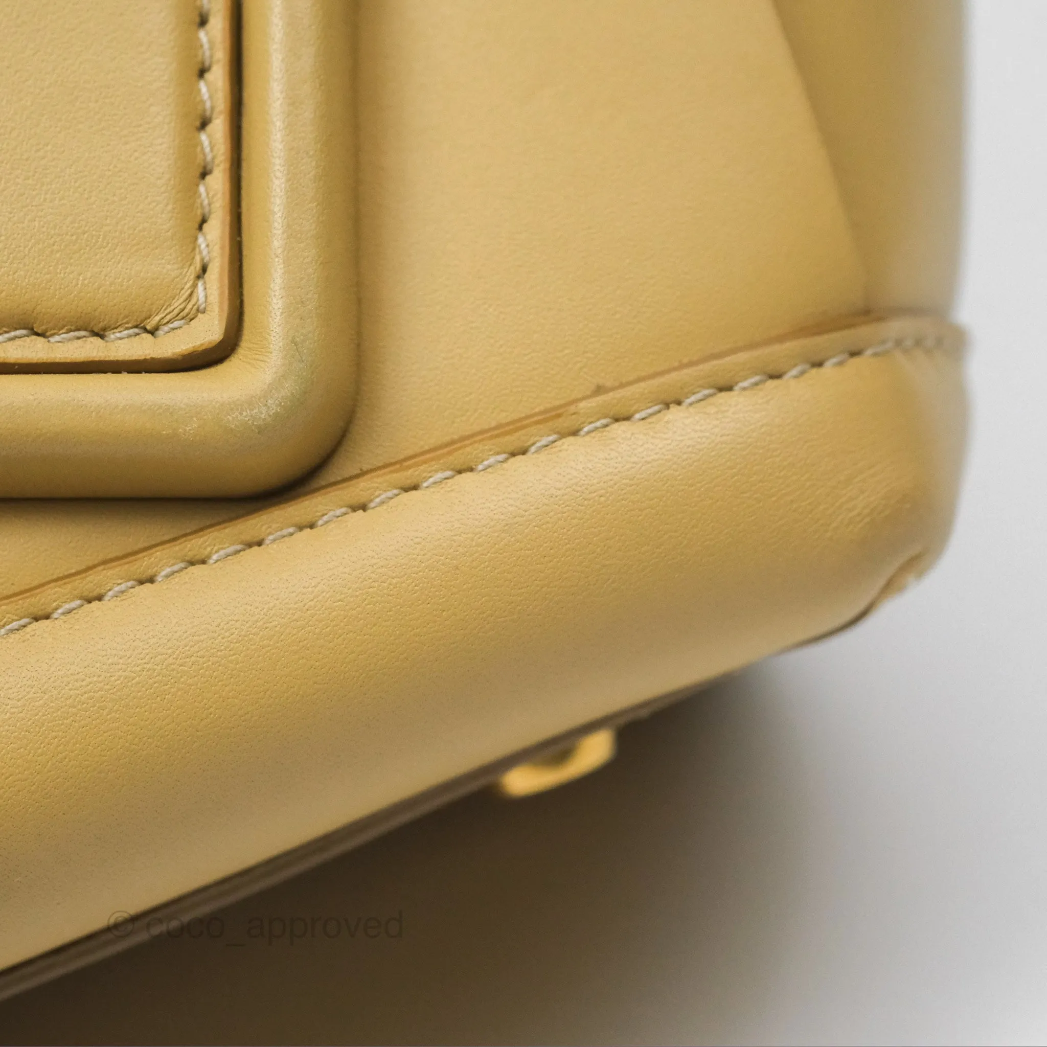 Bottega Veneta Arco Mini Intrecciato Textured-leather Tote Yellow