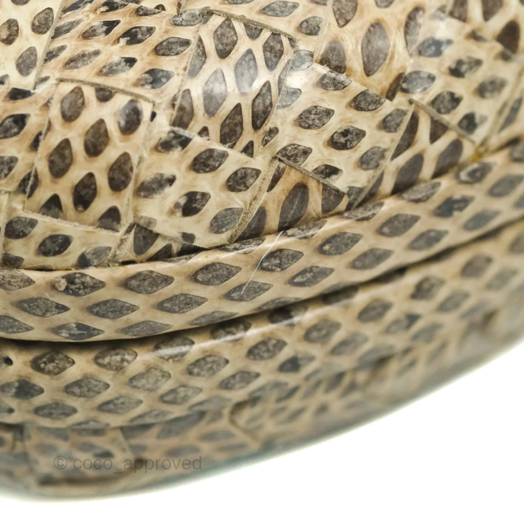 Bottega Veneta Ayers Intreccio Stretch Knot Clutch Python