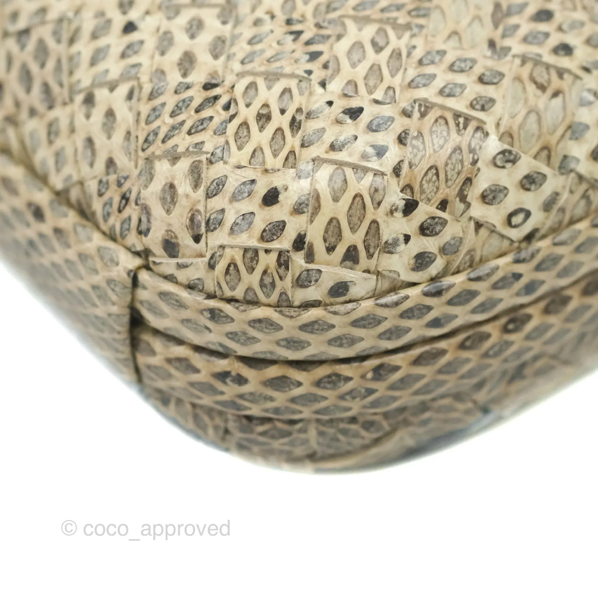 Bottega Veneta Ayers Intreccio Stretch Knot Clutch Python