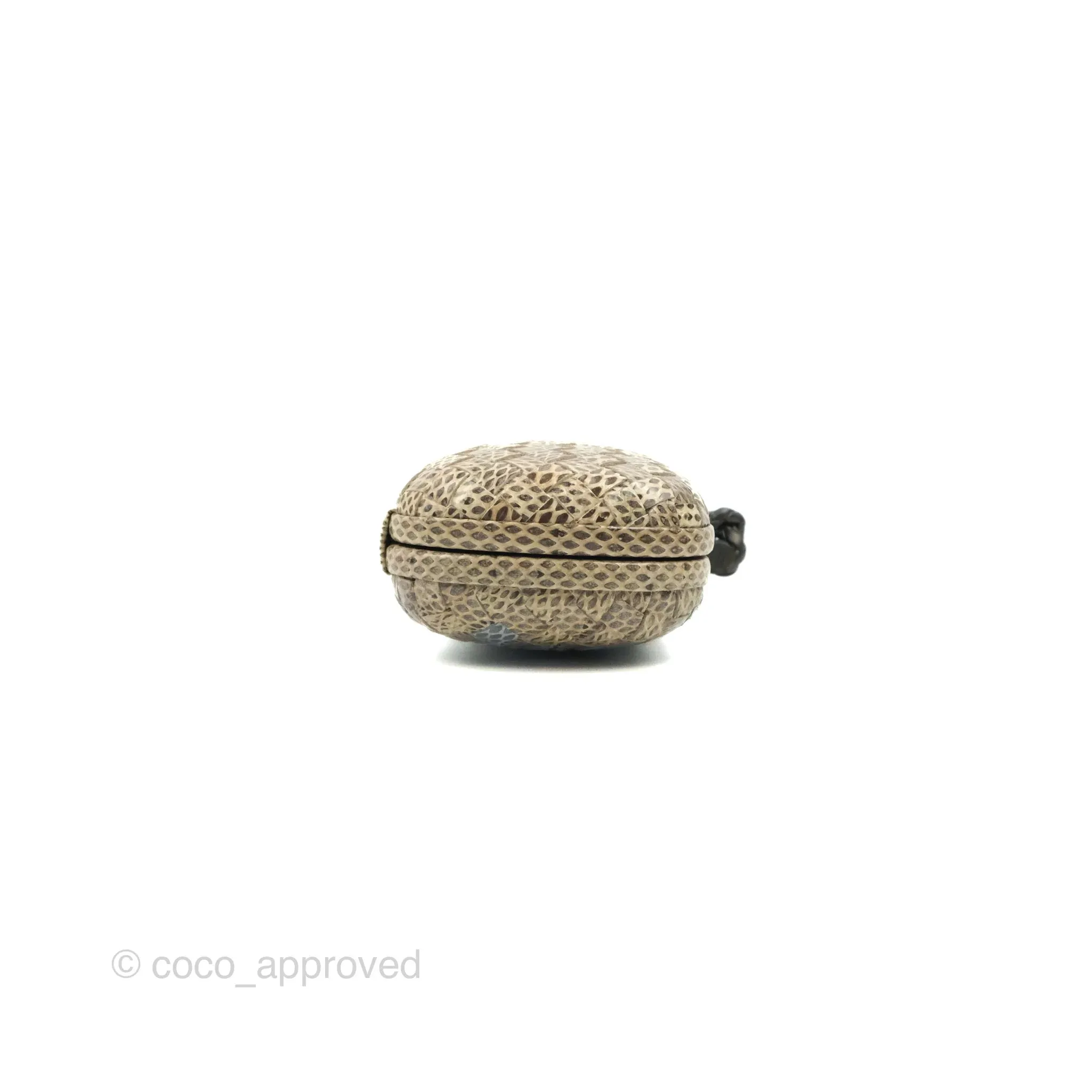 Bottega Veneta Ayers Intreccio Stretch Knot Clutch Python
