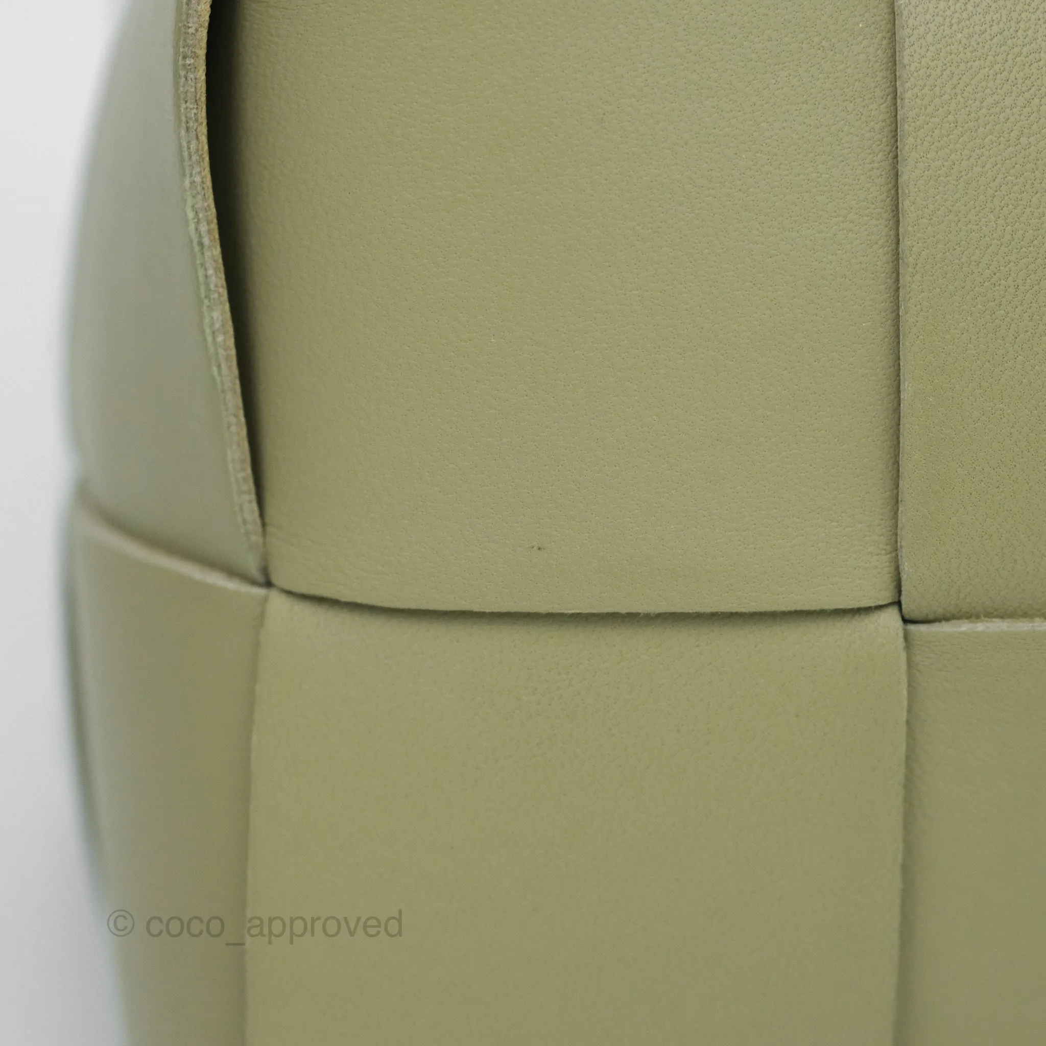 Bottega Veneta Brick Cassette Bag Olive Green Intrecciato Lambskin