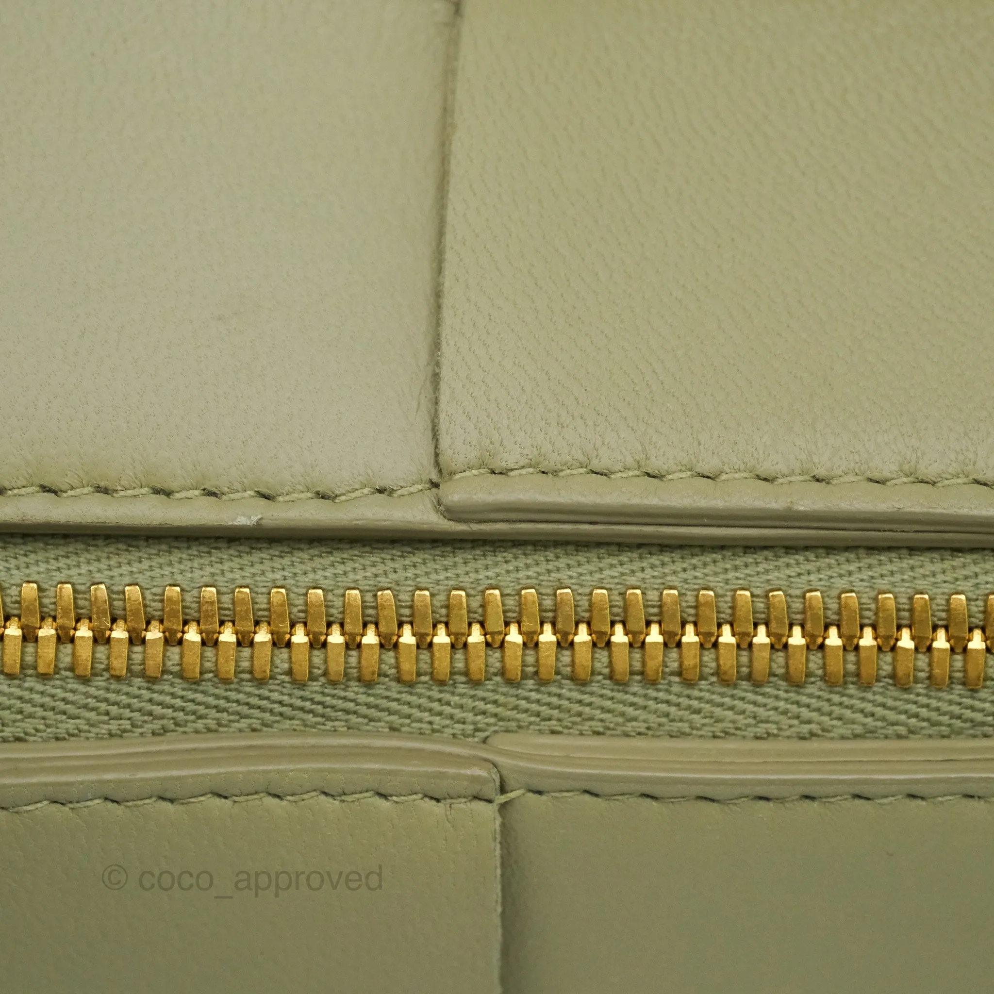 Bottega Veneta Brick Cassette Bag Olive Green Intrecciato Lambskin