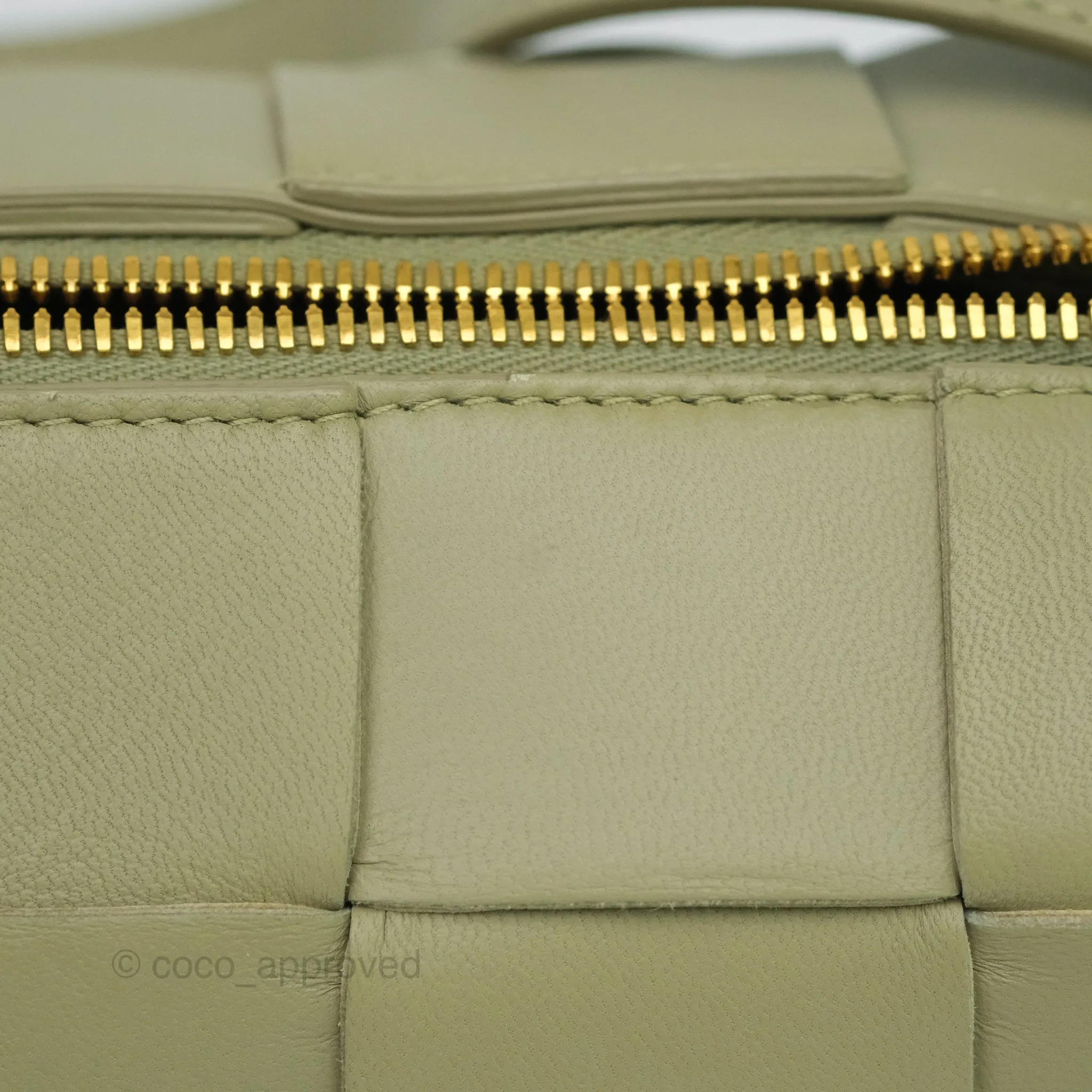 Bottega Veneta Brick Cassette Bag Olive Green Intrecciato Lambskin