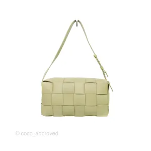 Bottega Veneta Brick Cassette Bag Olive Green Intrecciato Lambskin