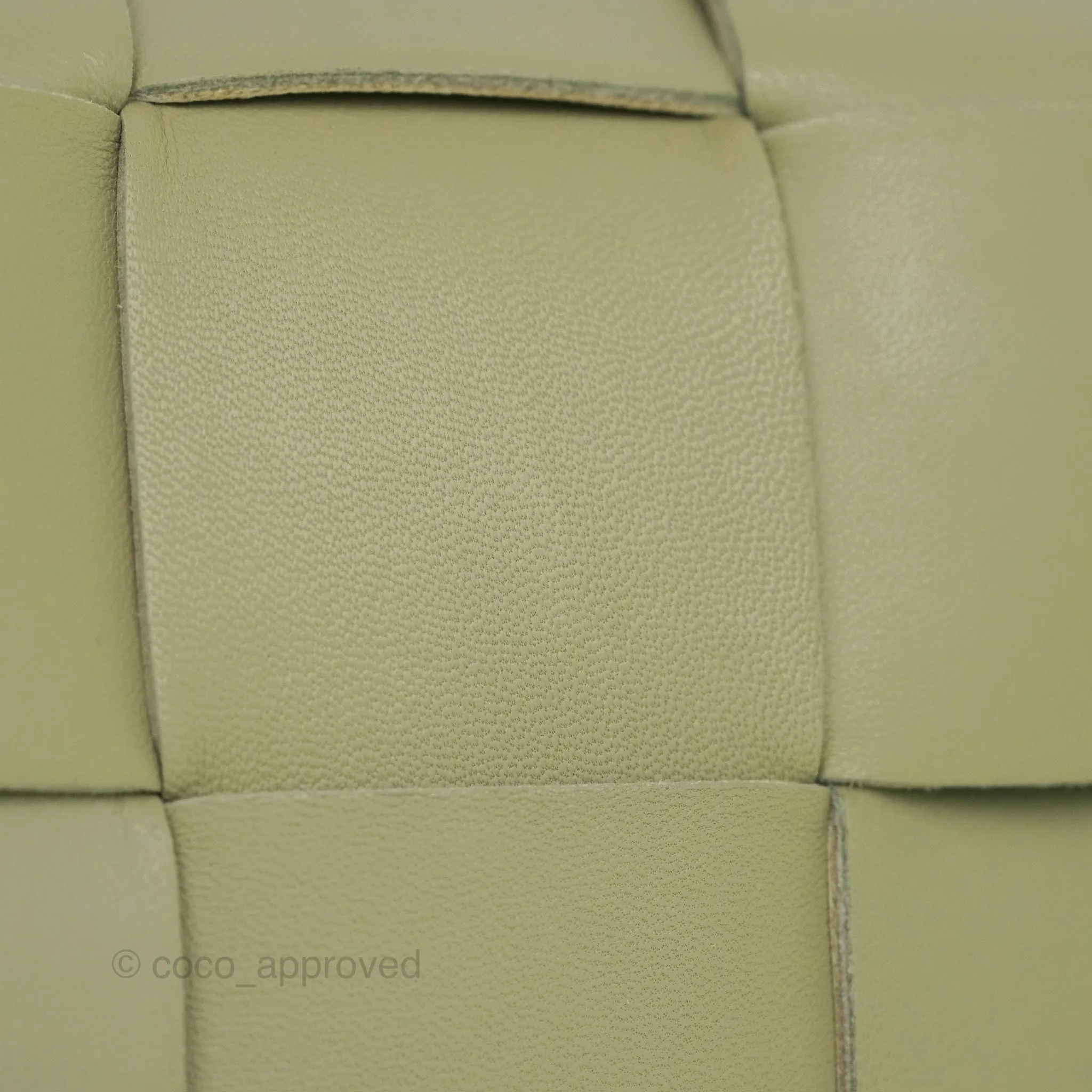 Bottega Veneta Brick Cassette Bag Olive Green Intrecciato Lambskin