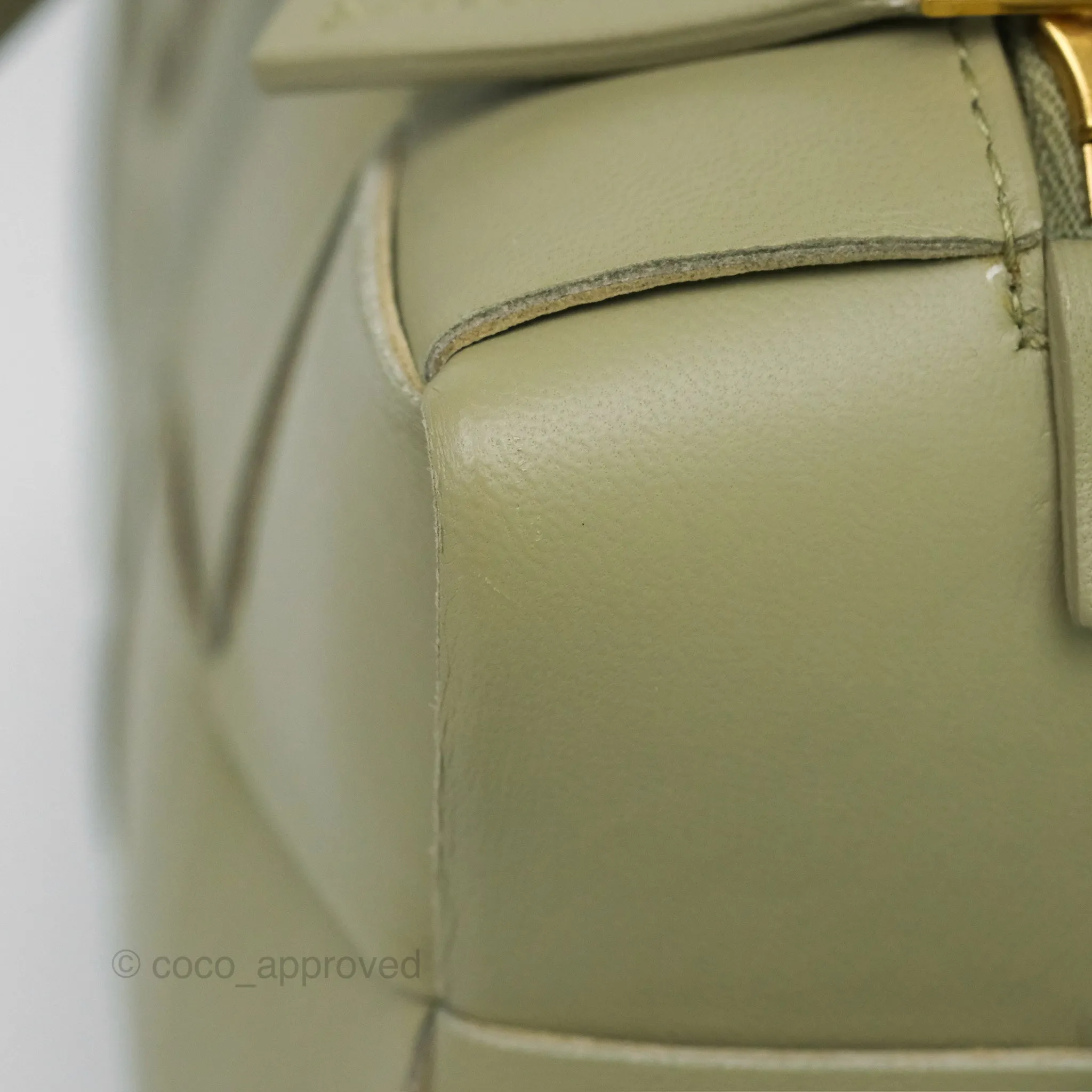 Bottega Veneta Brick Cassette Bag Olive Green Intrecciato Lambskin