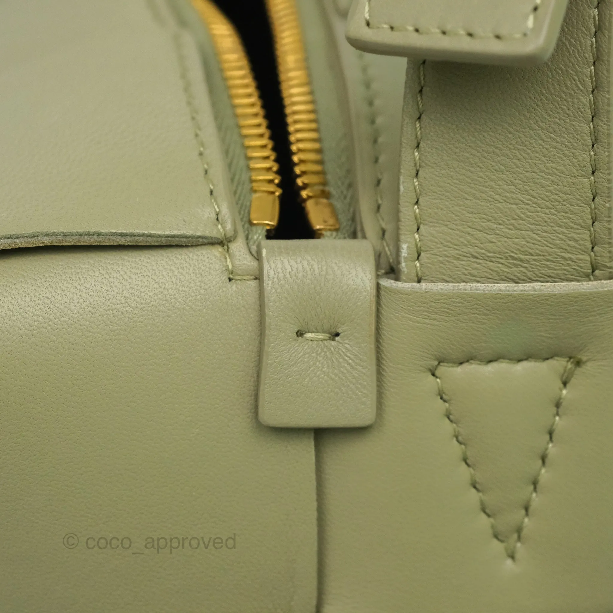 Bottega Veneta Brick Cassette Bag Olive Green Intrecciato Lambskin