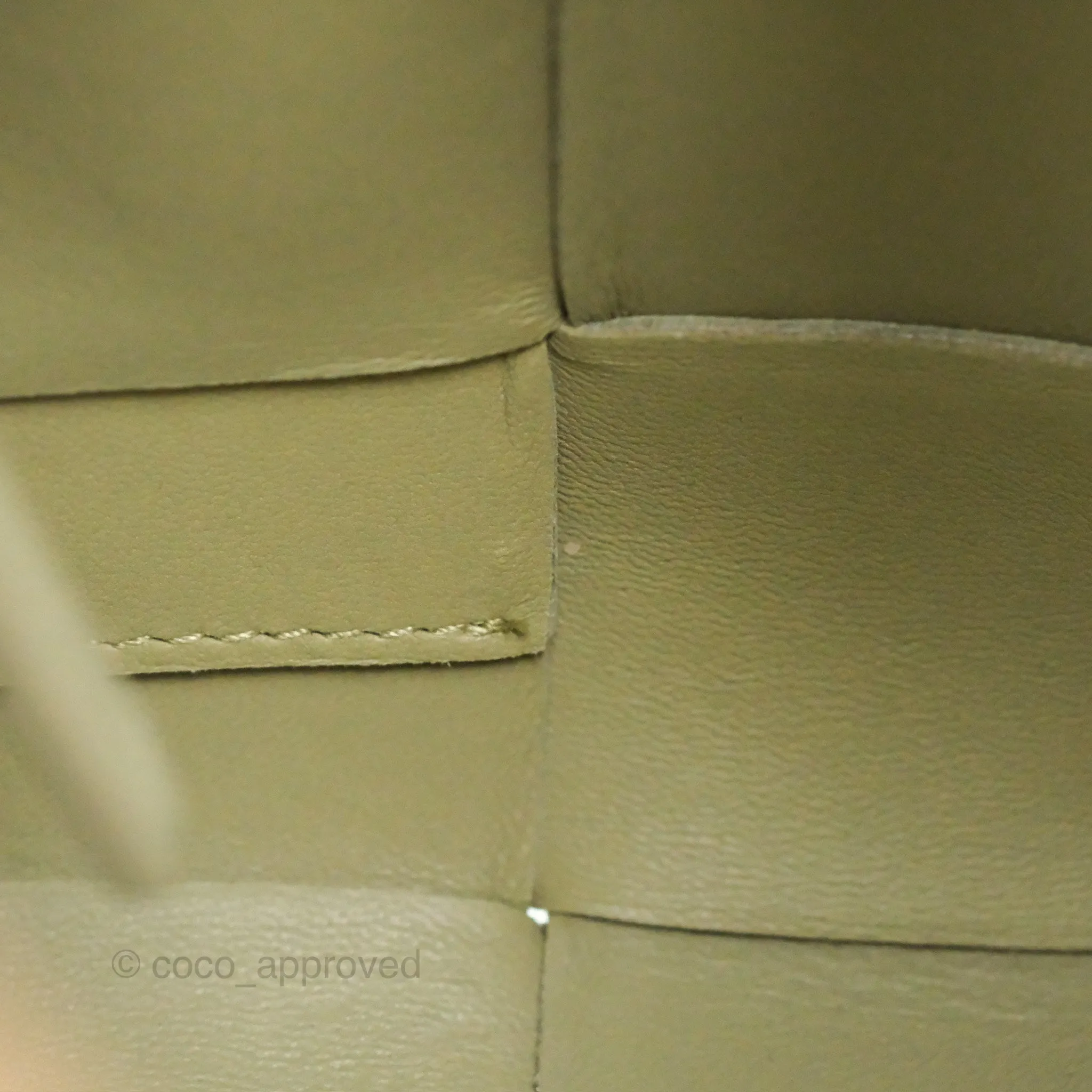 Bottega Veneta Brick Cassette Bag Olive Green Intrecciato Lambskin