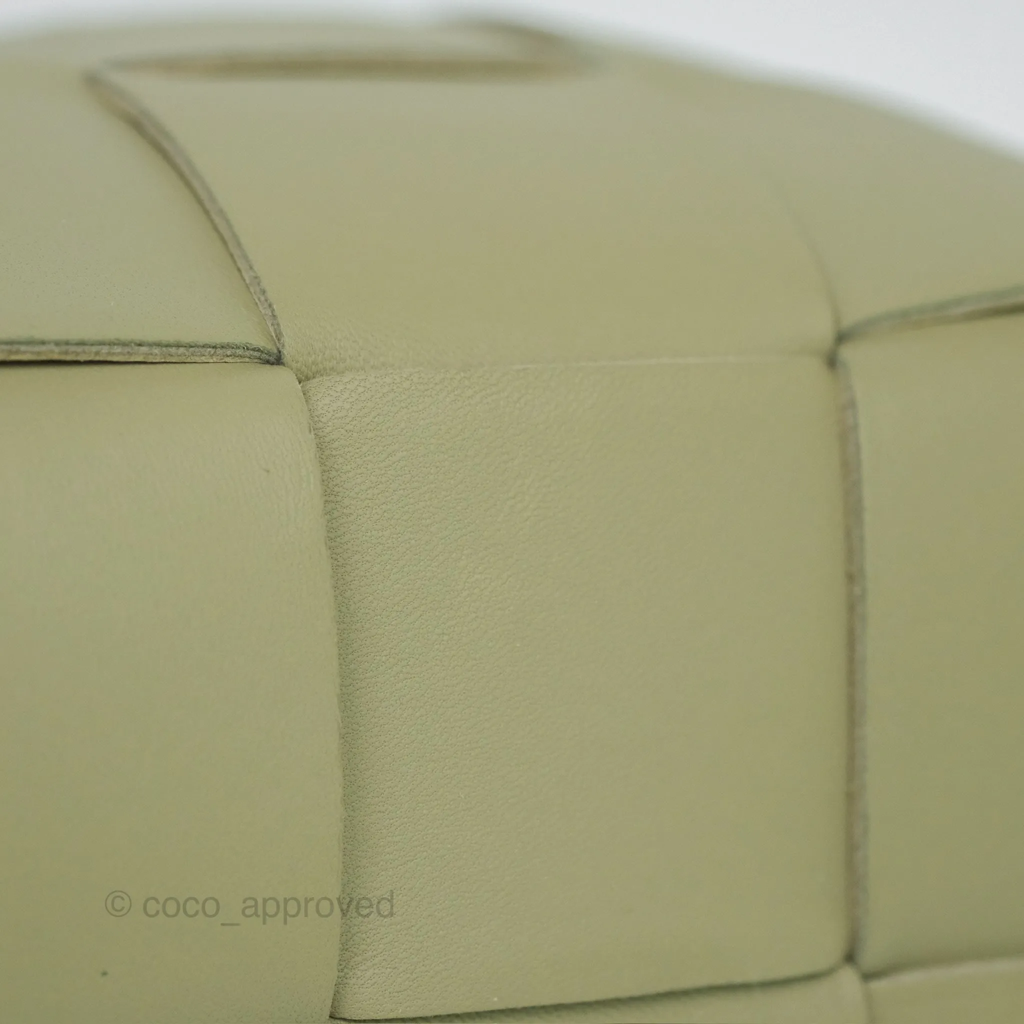 Bottega Veneta Brick Cassette Bag Olive Green Intrecciato Lambskin