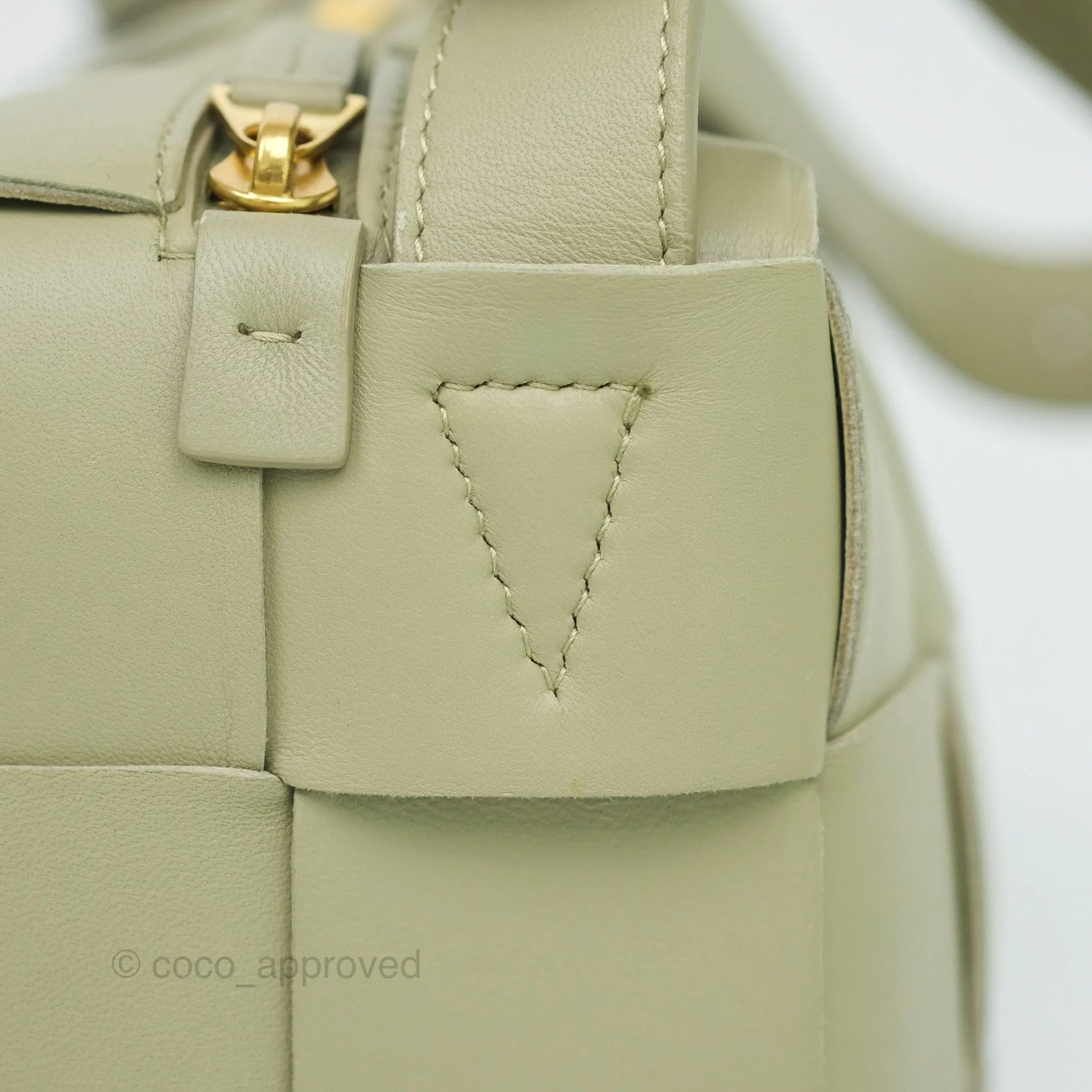 Bottega Veneta Brick Cassette Bag Olive Green Intrecciato Lambskin
