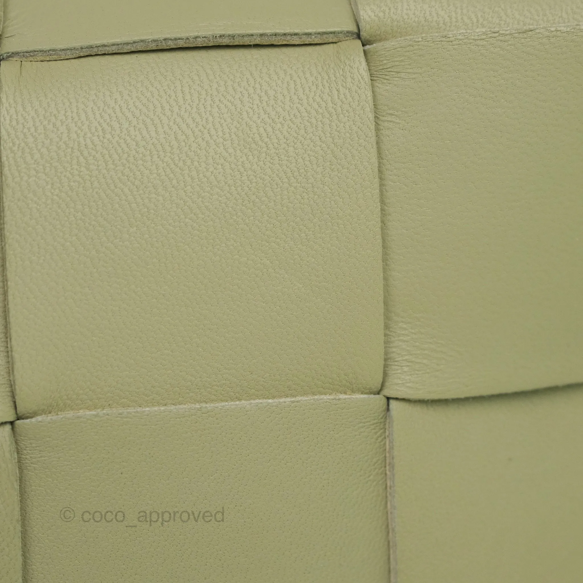 Bottega Veneta Brick Cassette Bag Olive Green Intrecciato Lambskin
