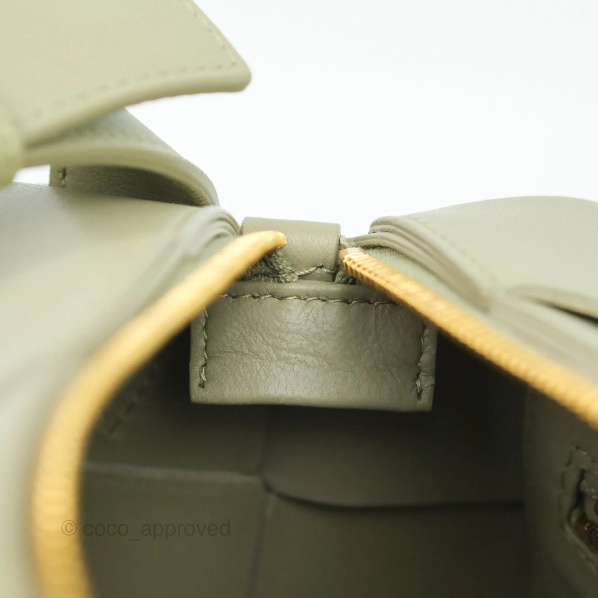 Bottega Veneta Brick Cassette Bag Olive Green Intrecciato Lambskin