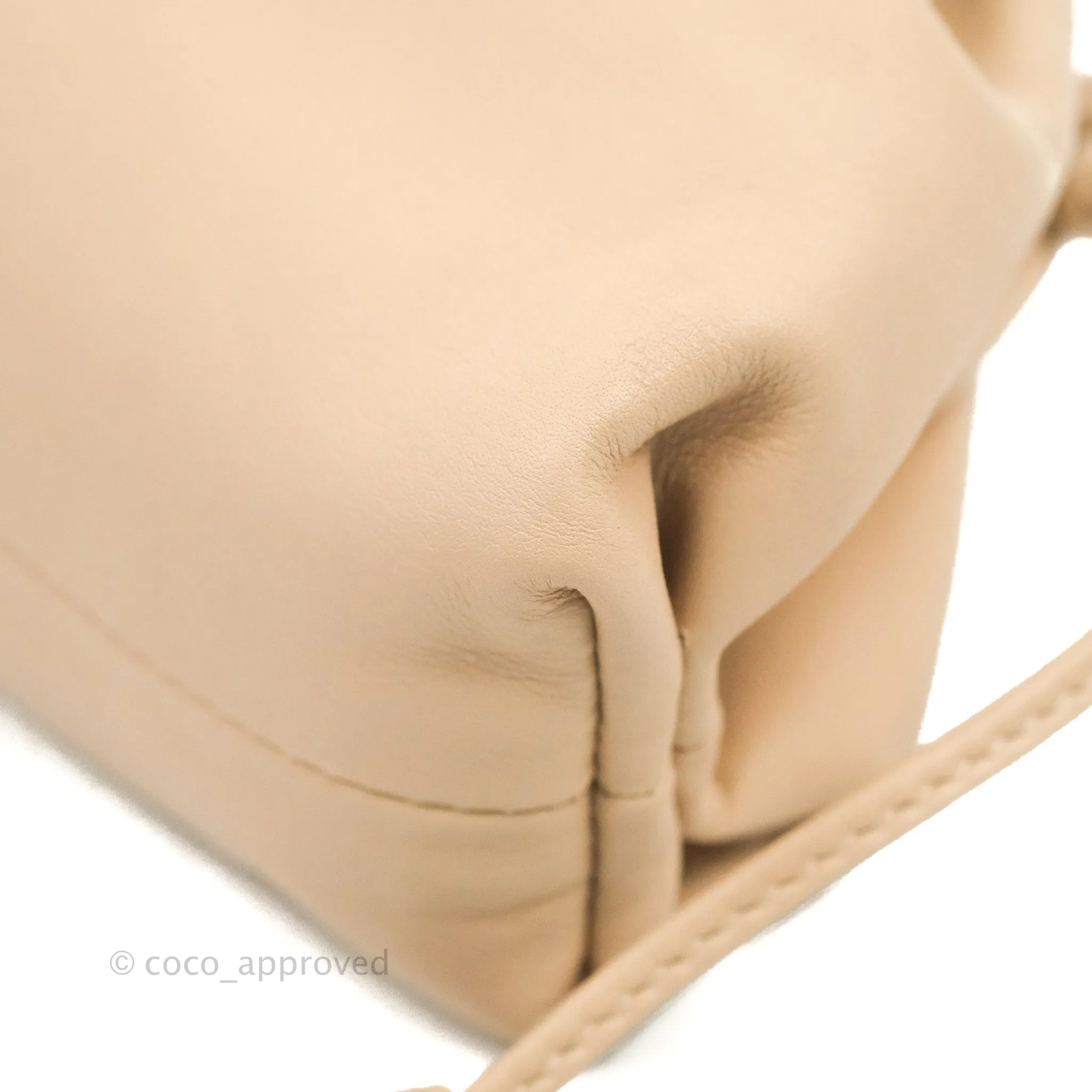 Bottega Veneta Butter Calfskin The Mini Pouch Bordeaux Nude