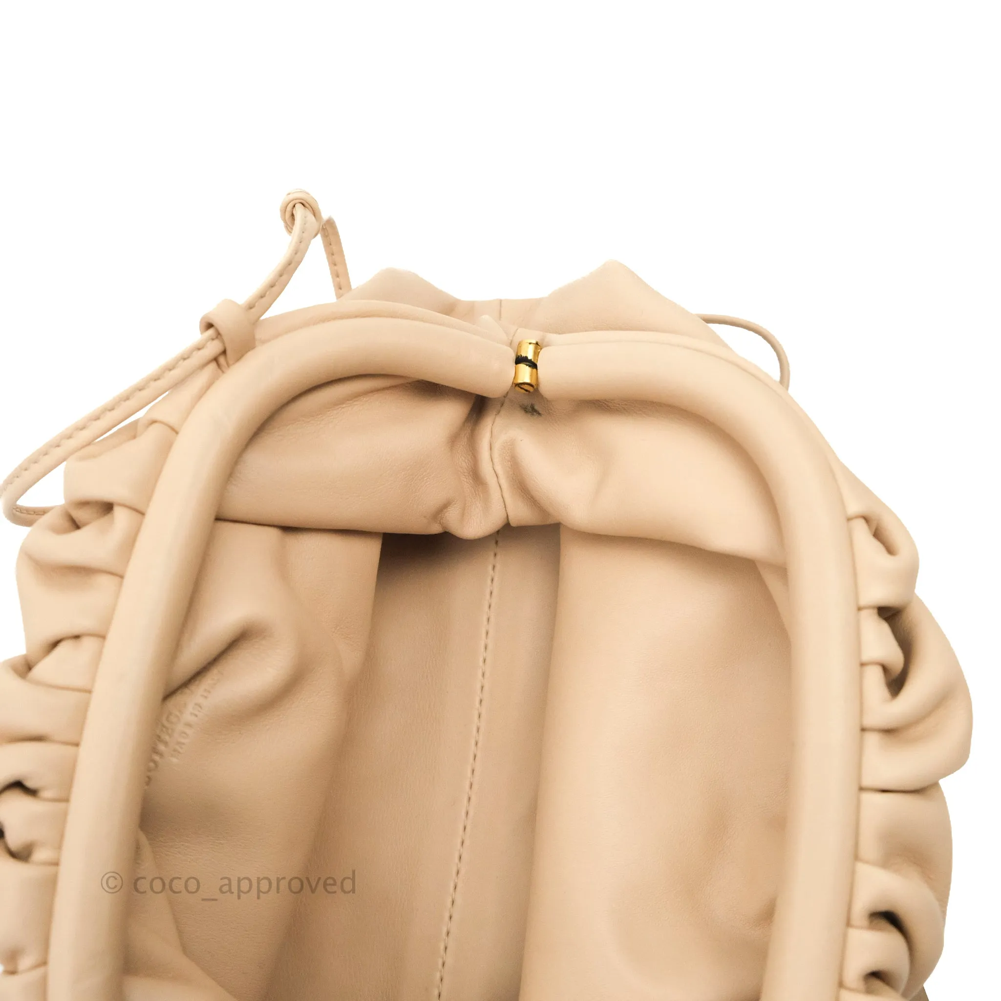Bottega Veneta Butter Calfskin The Mini Pouch Bordeaux Nude