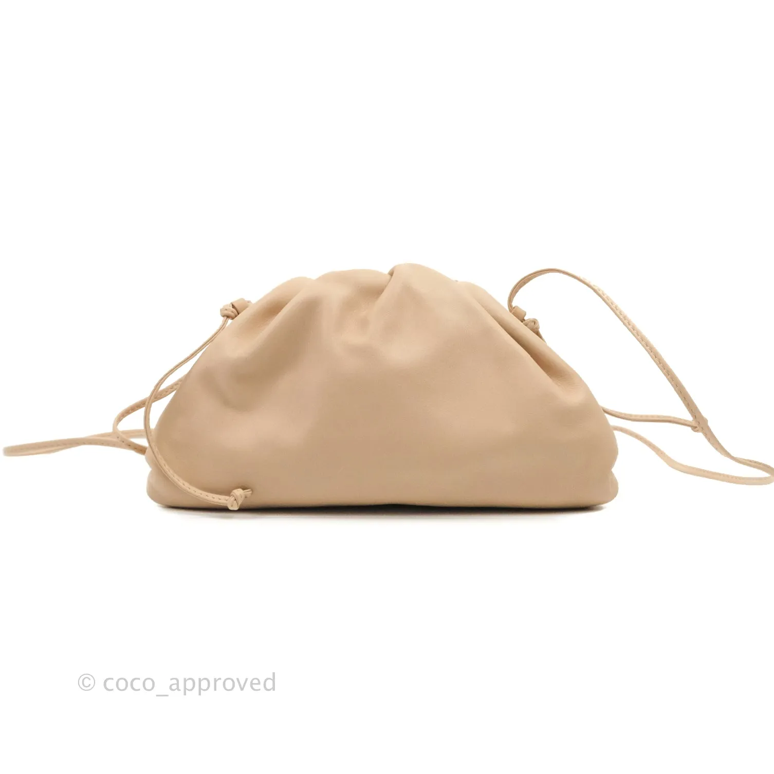 Bottega Veneta Butter Calfskin The Mini Pouch Bordeaux Nude