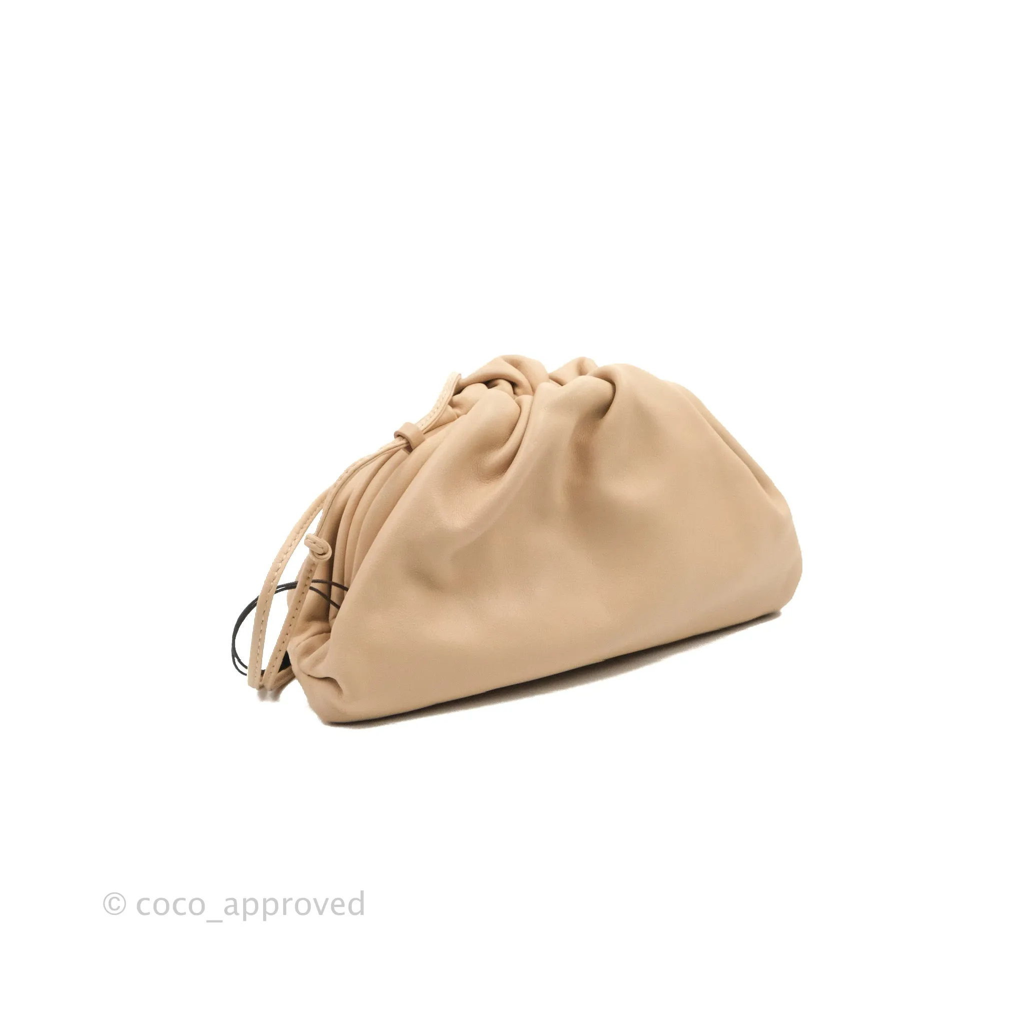 Bottega Veneta Butter Calfskin The Mini Pouch Bordeaux Nude