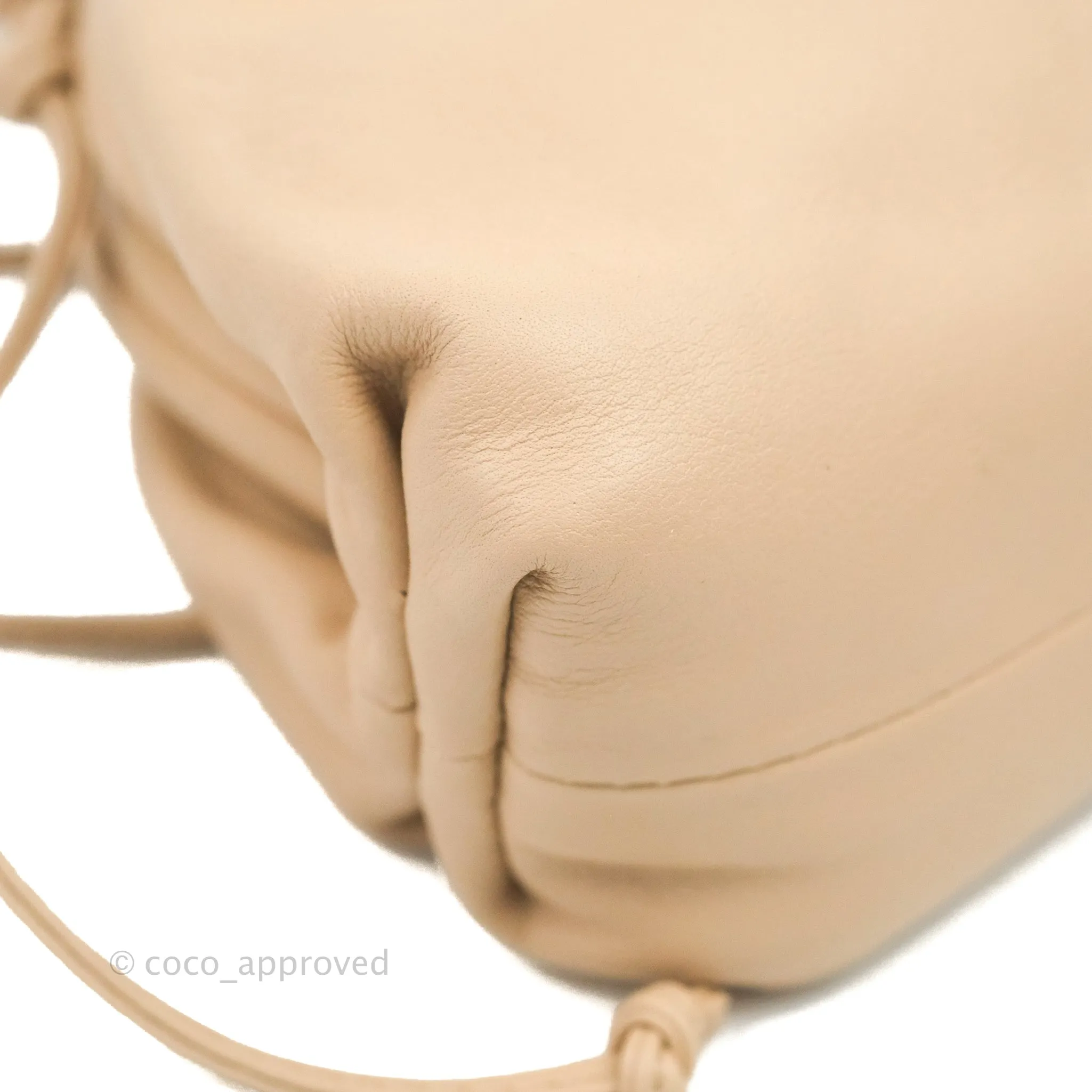 Bottega Veneta Butter Calfskin The Mini Pouch Bordeaux Nude