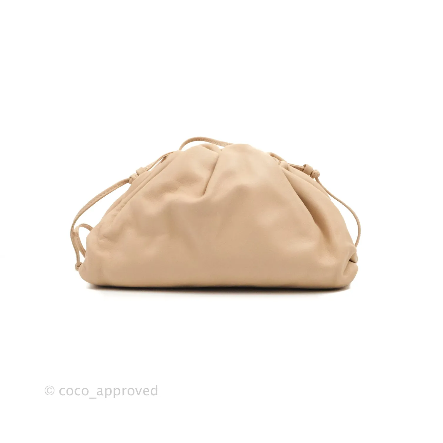 Bottega Veneta Butter Calfskin The Mini Pouch Bordeaux Nude