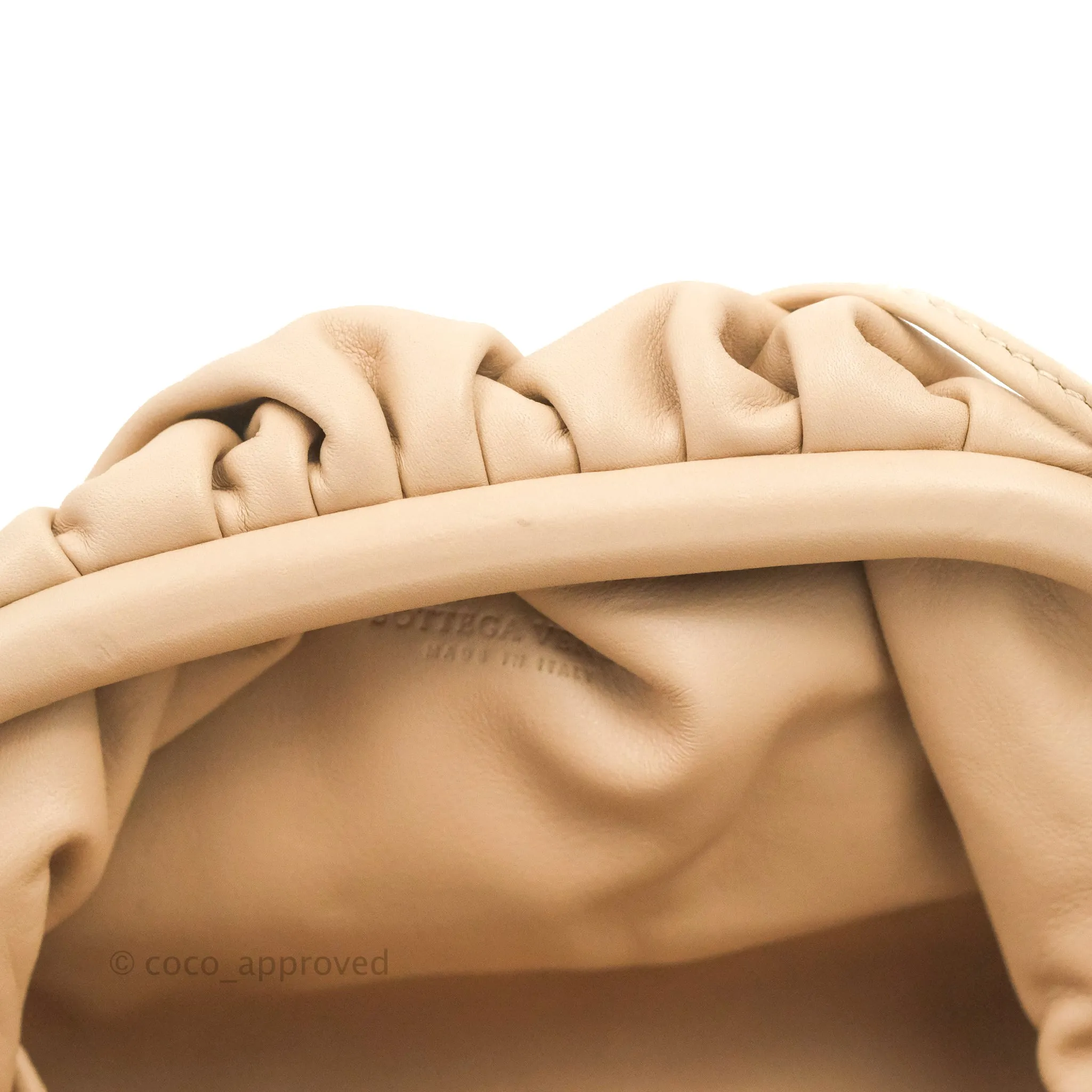 Bottega Veneta Butter Calfskin The Mini Pouch Bordeaux Nude