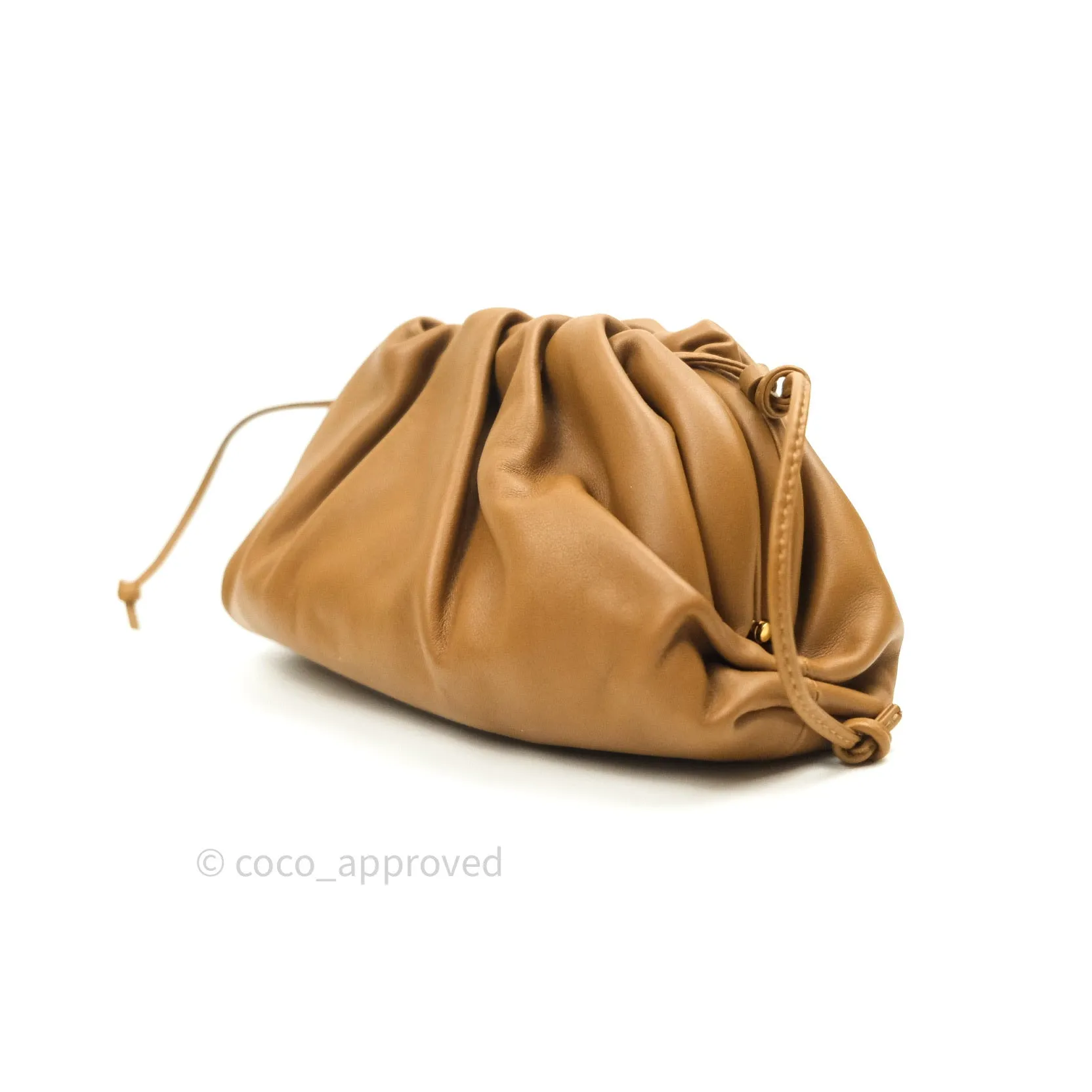 Bottega Veneta Butter Calfskin The Mini Pouch Camel