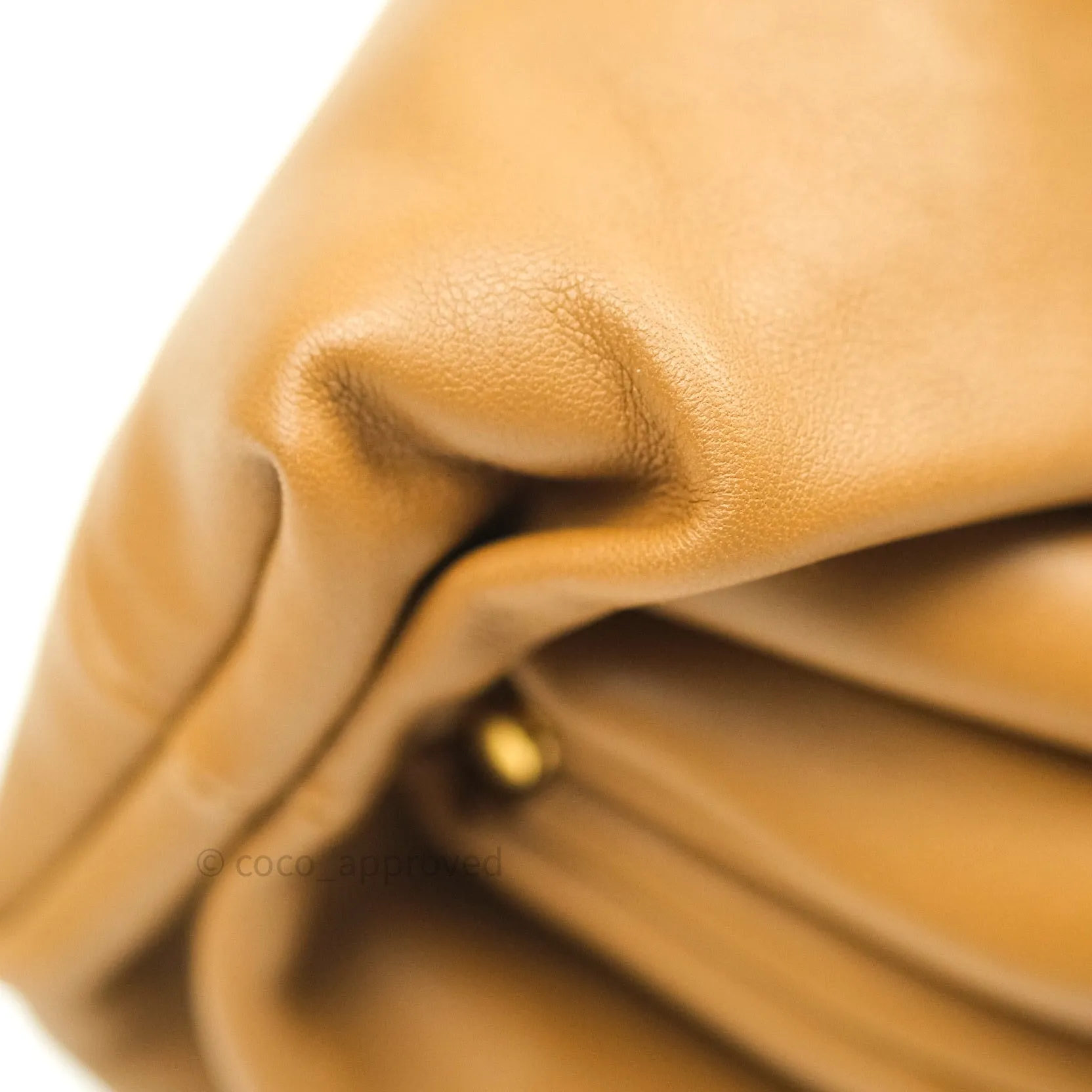 Bottega Veneta Butter Calfskin The Mini Pouch Camel