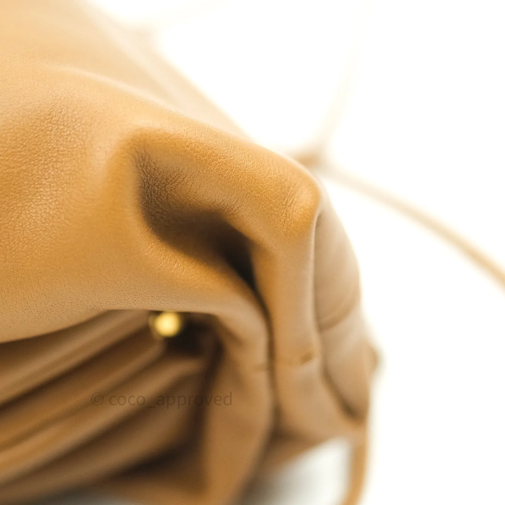 Bottega Veneta Butter Calfskin The Mini Pouch Camel