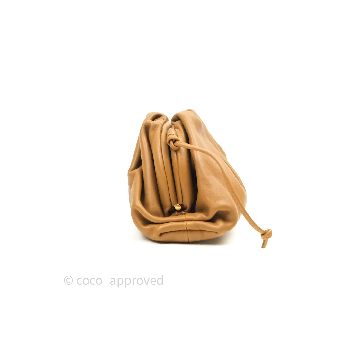Bottega Veneta Butter Calfskin The Mini Pouch Camel