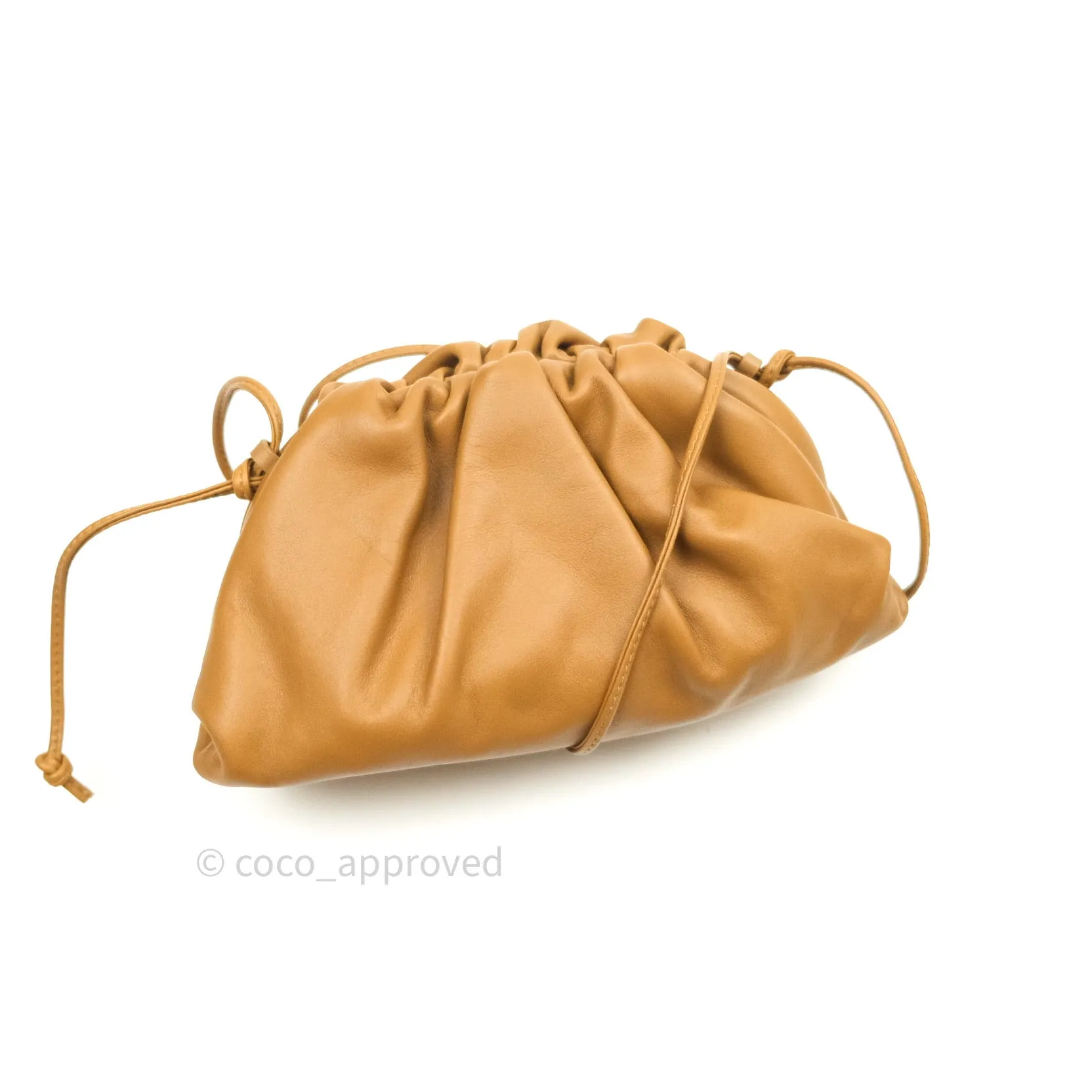Bottega Veneta Butter Calfskin The Mini Pouch Camel