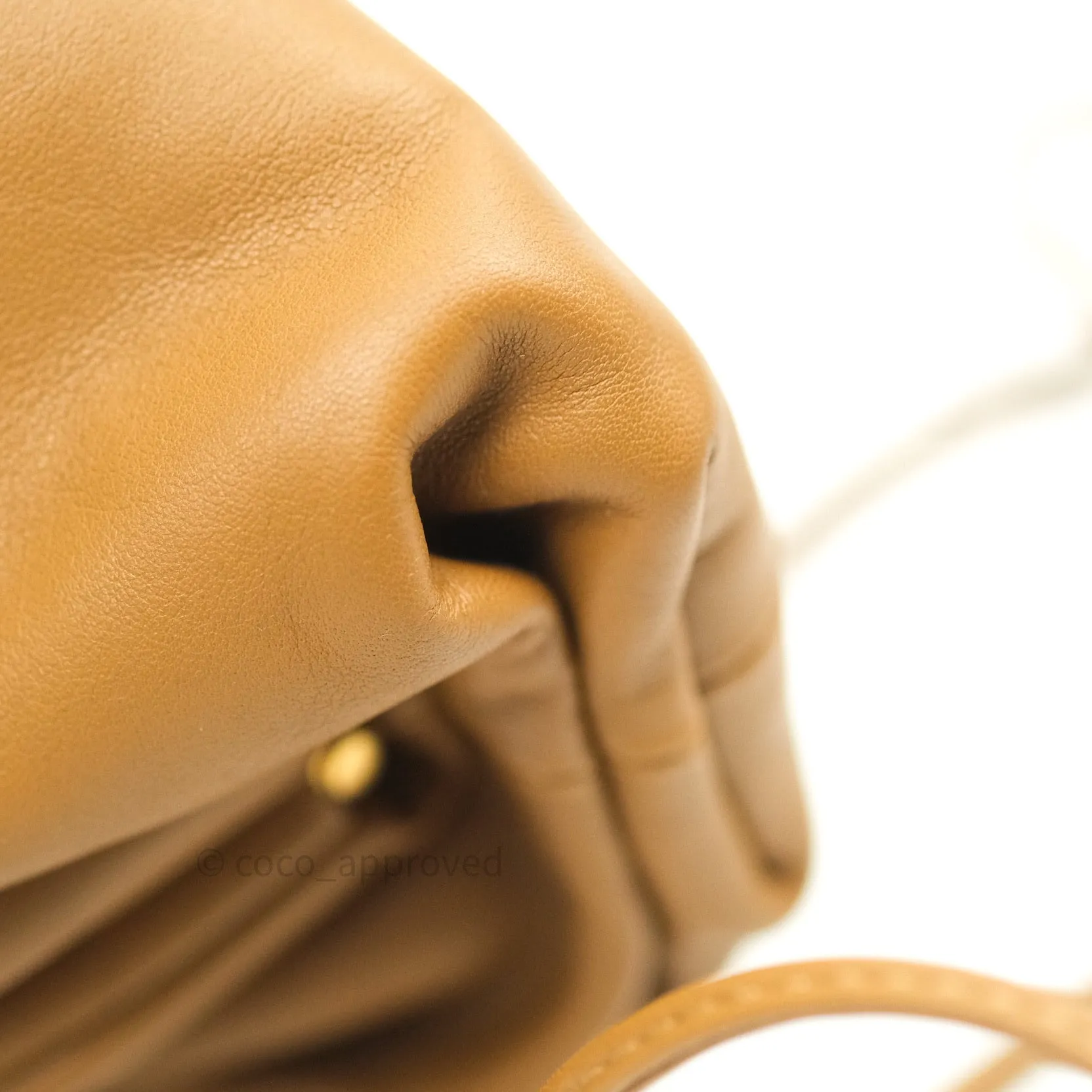 Bottega Veneta Butter Calfskin The Mini Pouch Camel
