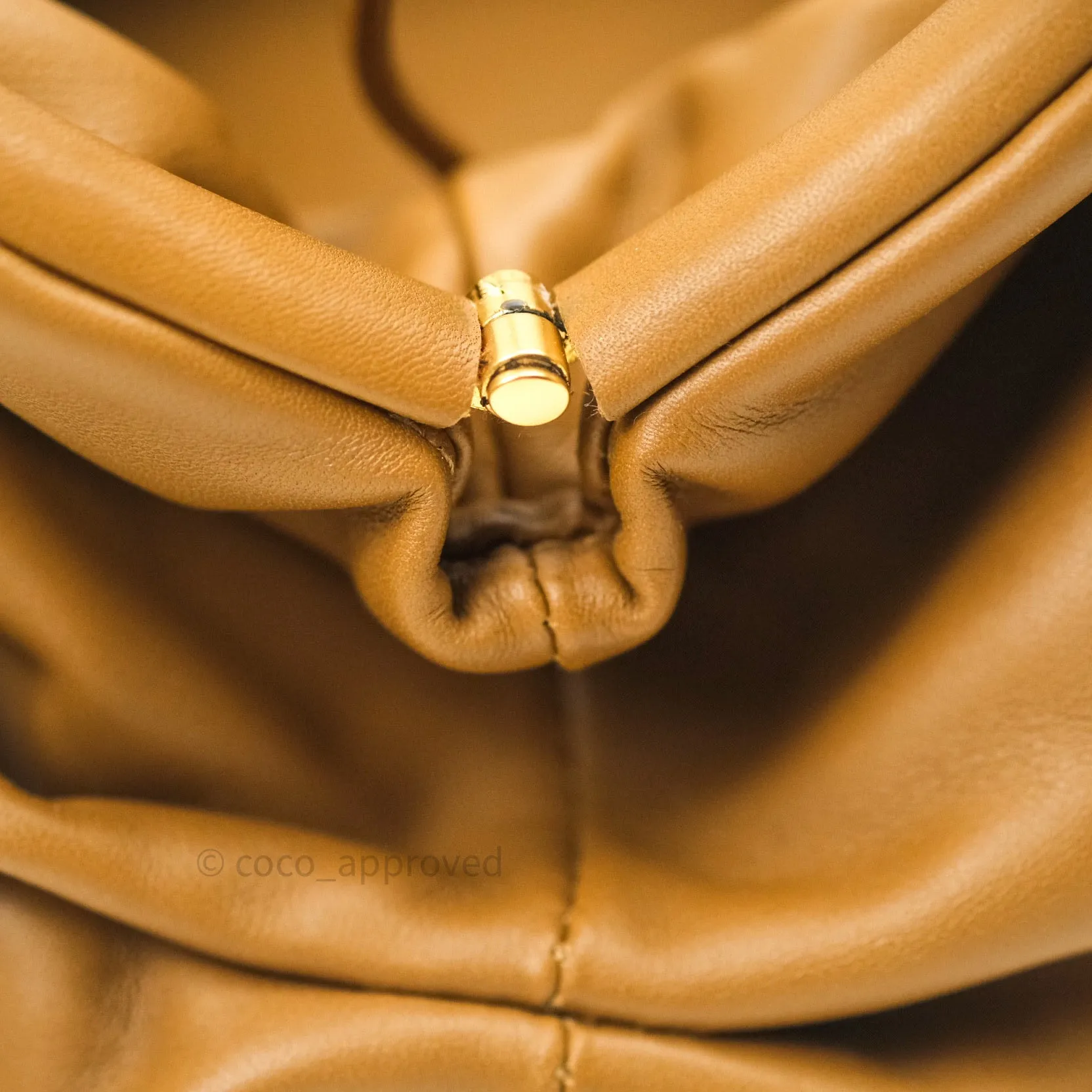 Bottega Veneta Butter Calfskin The Mini Pouch Camel