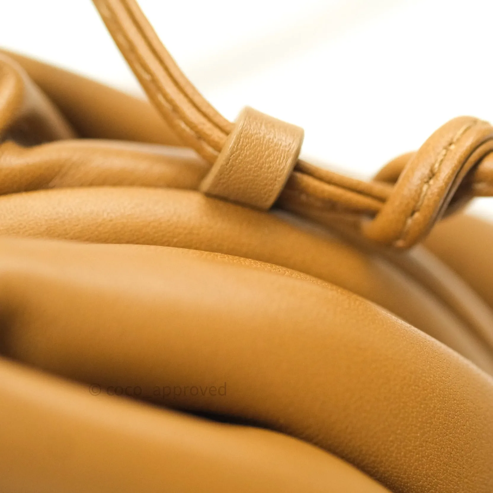 Bottega Veneta Butter Calfskin The Mini Pouch Camel