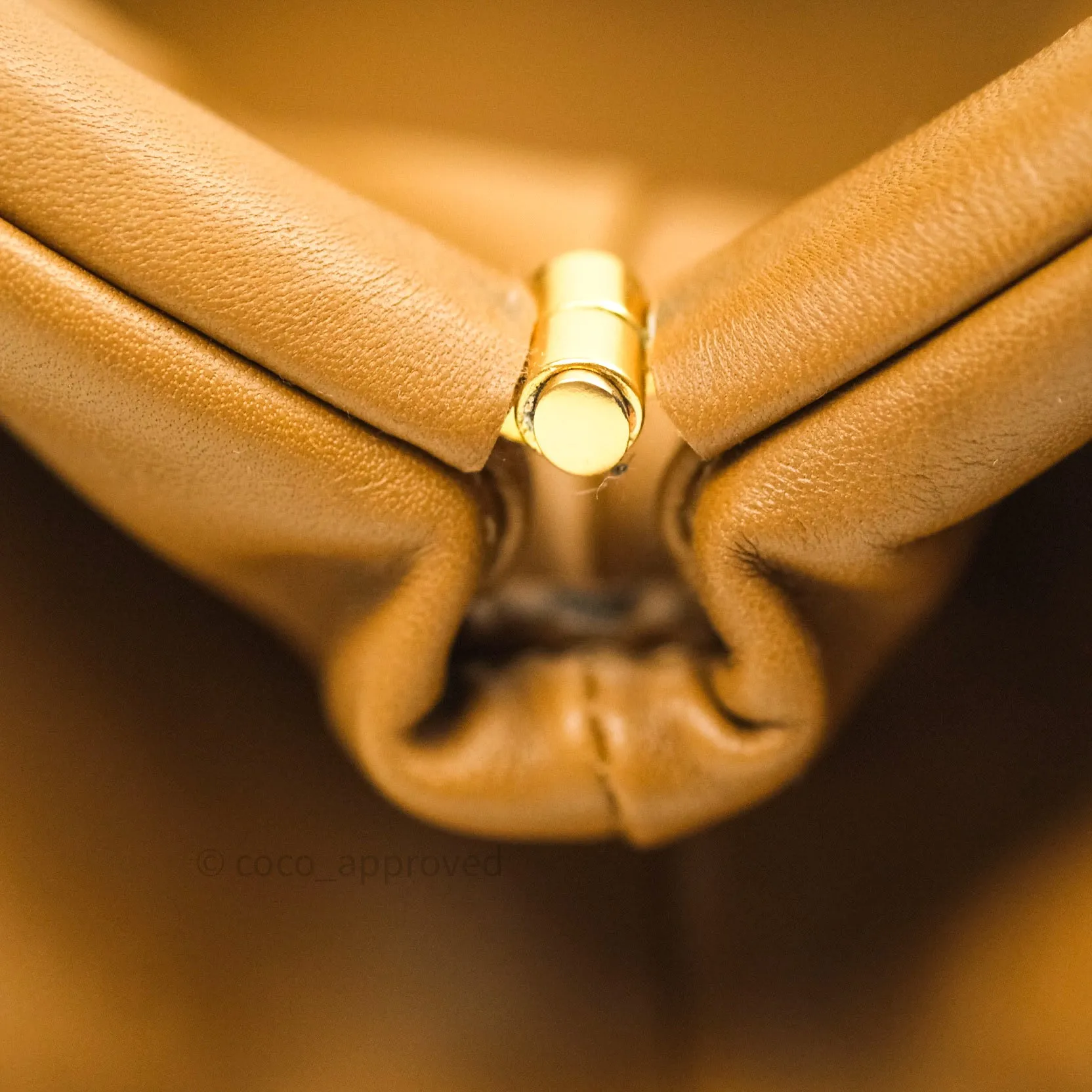 Bottega Veneta Butter Calfskin The Mini Pouch Camel
