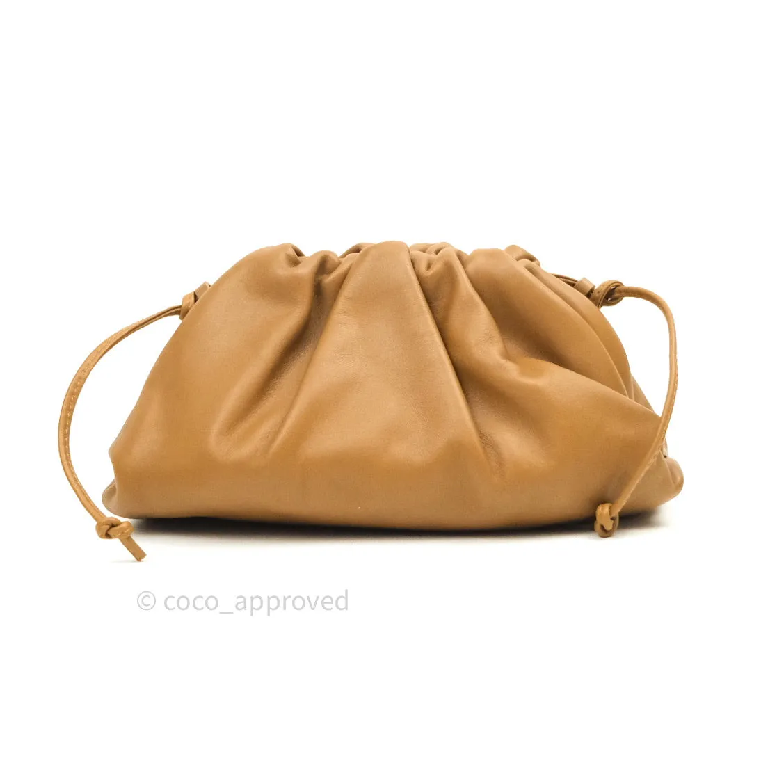 Bottega Veneta Butter Calfskin The Mini Pouch Camel