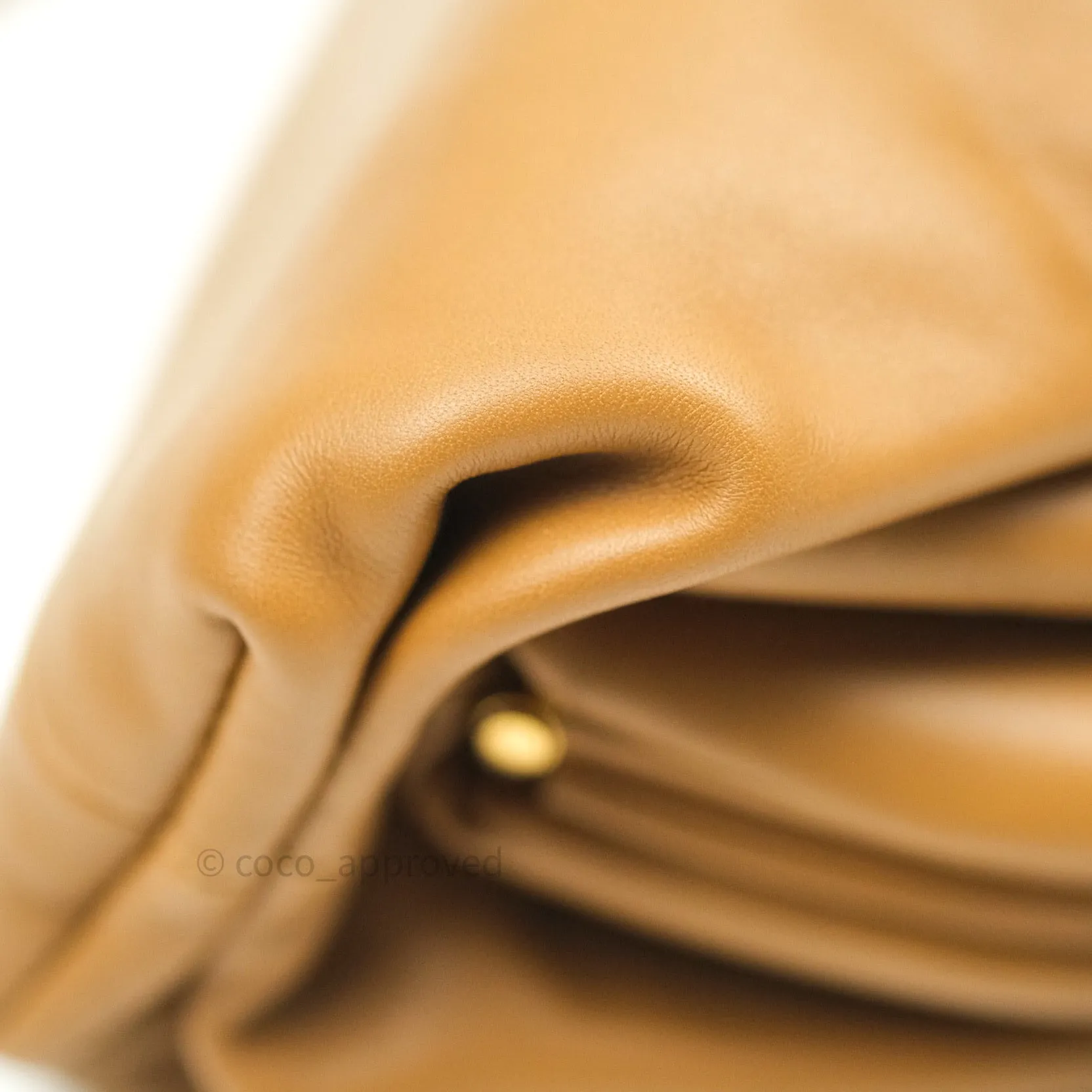 Bottega Veneta Butter Calfskin The Mini Pouch Camel