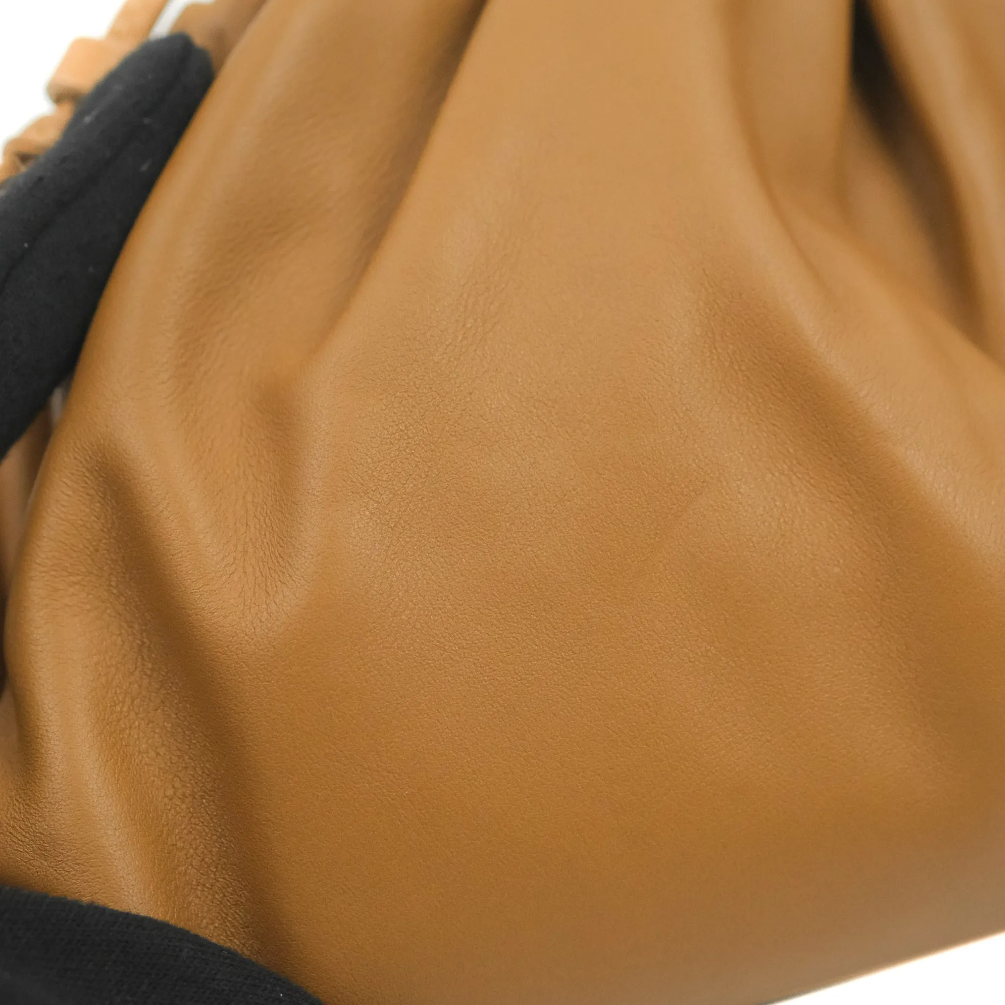 Bottega Veneta Butter Calfskin The Mini Pouch Dark Caramel