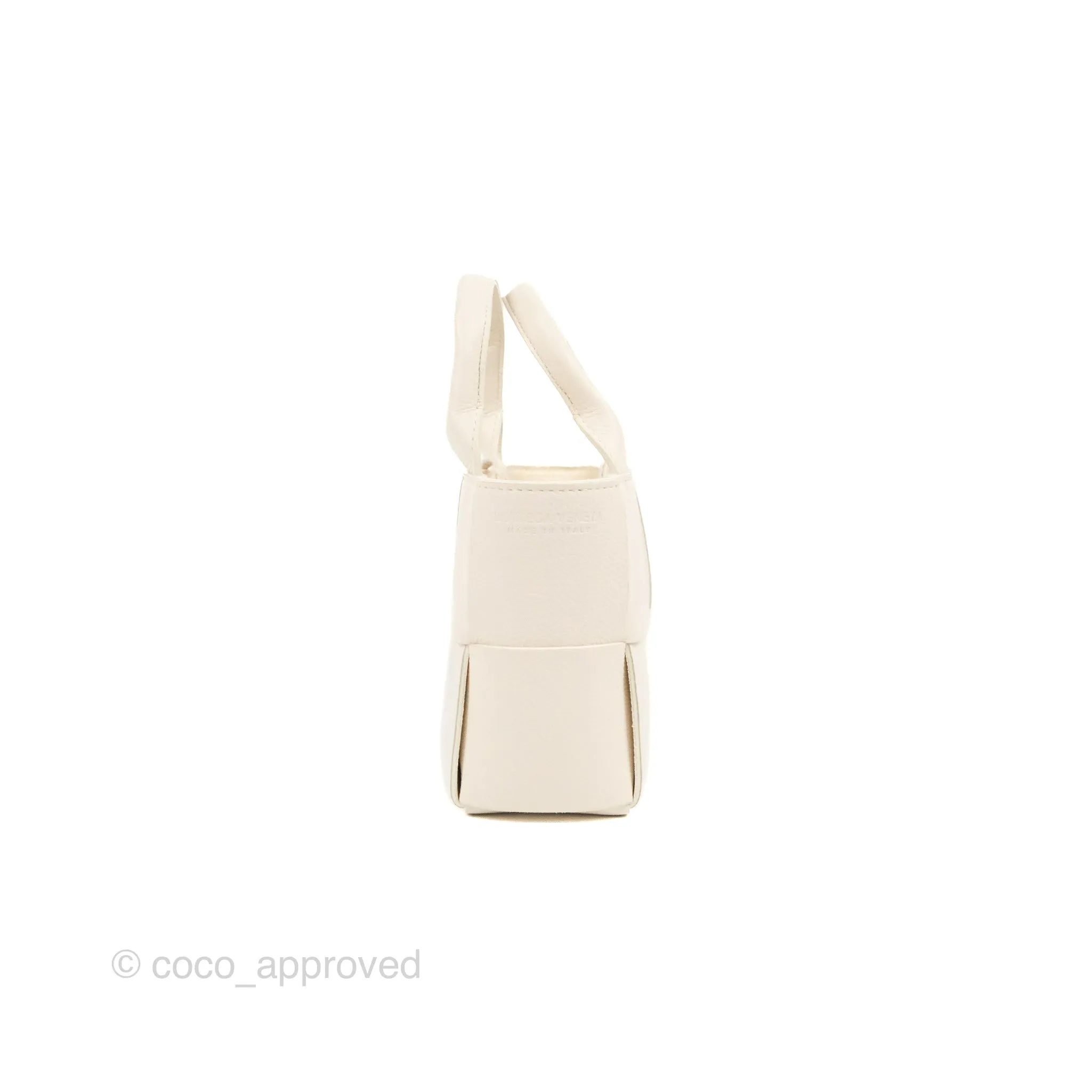 Bottega Veneta Candy Arco Tote Bag Micro Intreccio Grained Calfskin