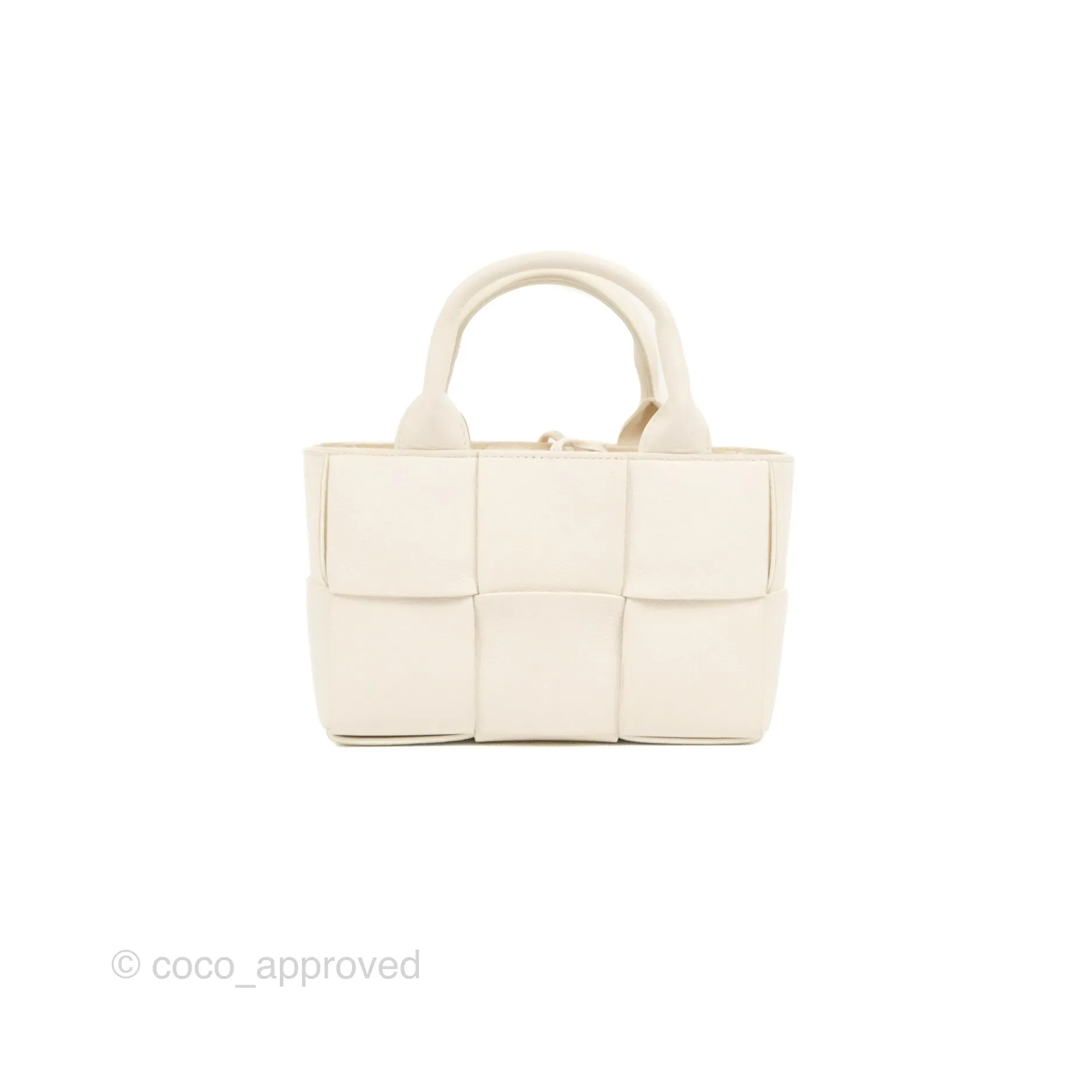 Bottega Veneta Candy Arco Tote Bag Micro Intreccio Grained Calfskin