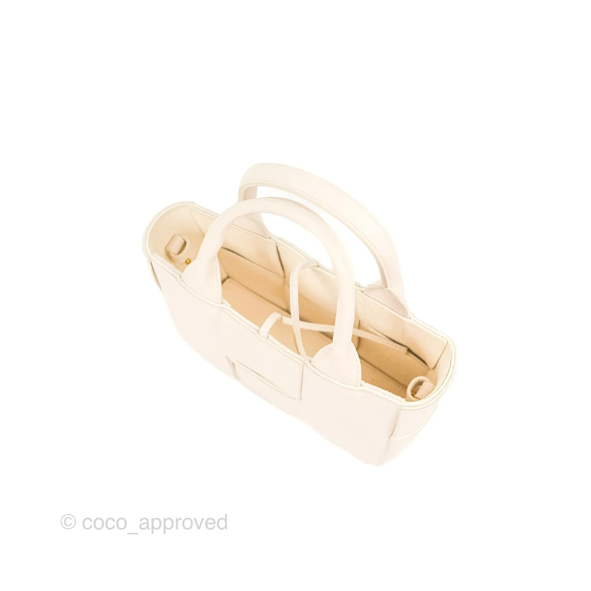 Bottega Veneta Candy Arco Tote Bag Micro Intreccio Grained Calfskin