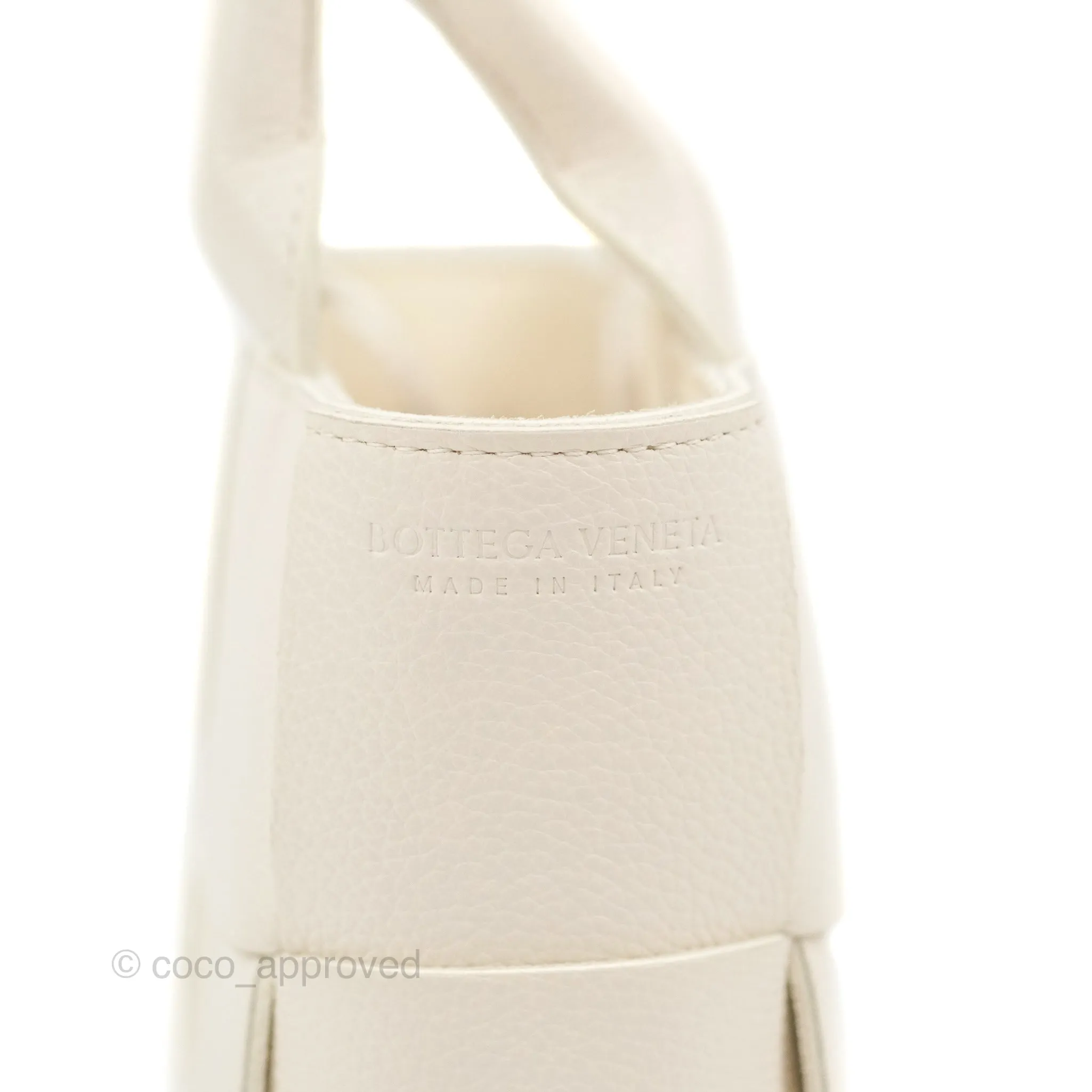 Bottega Veneta Candy Arco Tote Bag Micro Intreccio Grained Calfskin
