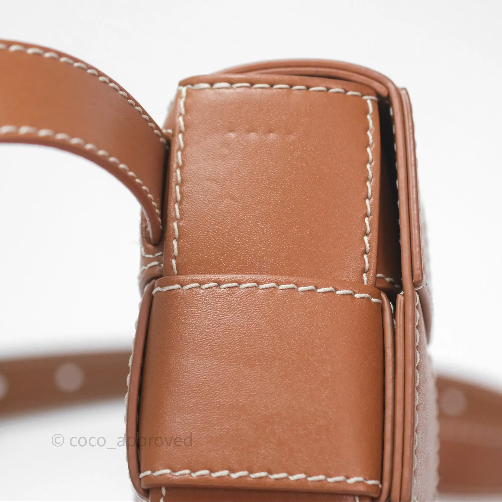 Bottega Veneta Cassette Belt Bag Intreccio Calfskin Wood/ Natural